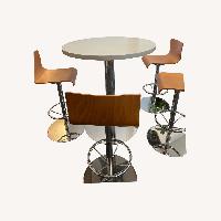 Two Aceray Natural Concrete Dining Sets