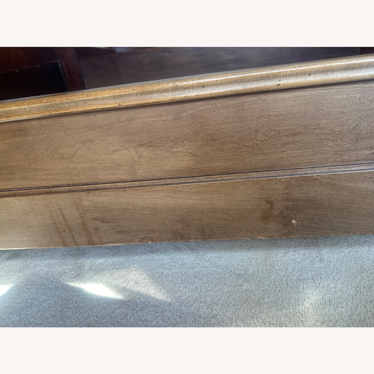 Solid Wood Cherry Queen Sleigh Bed - image-7