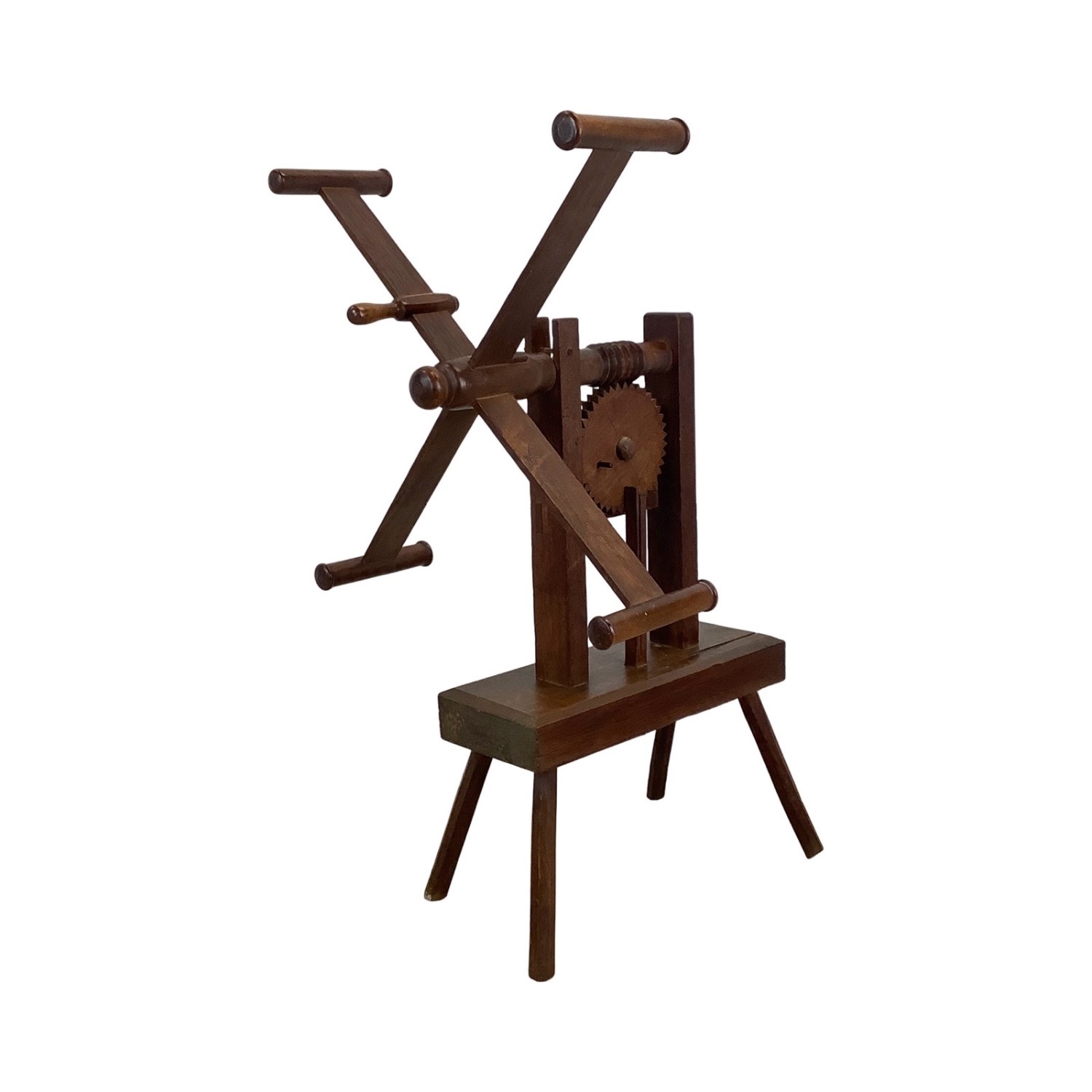 Rustic Farmhouse Yarn Winding Wheel Decor - image-1