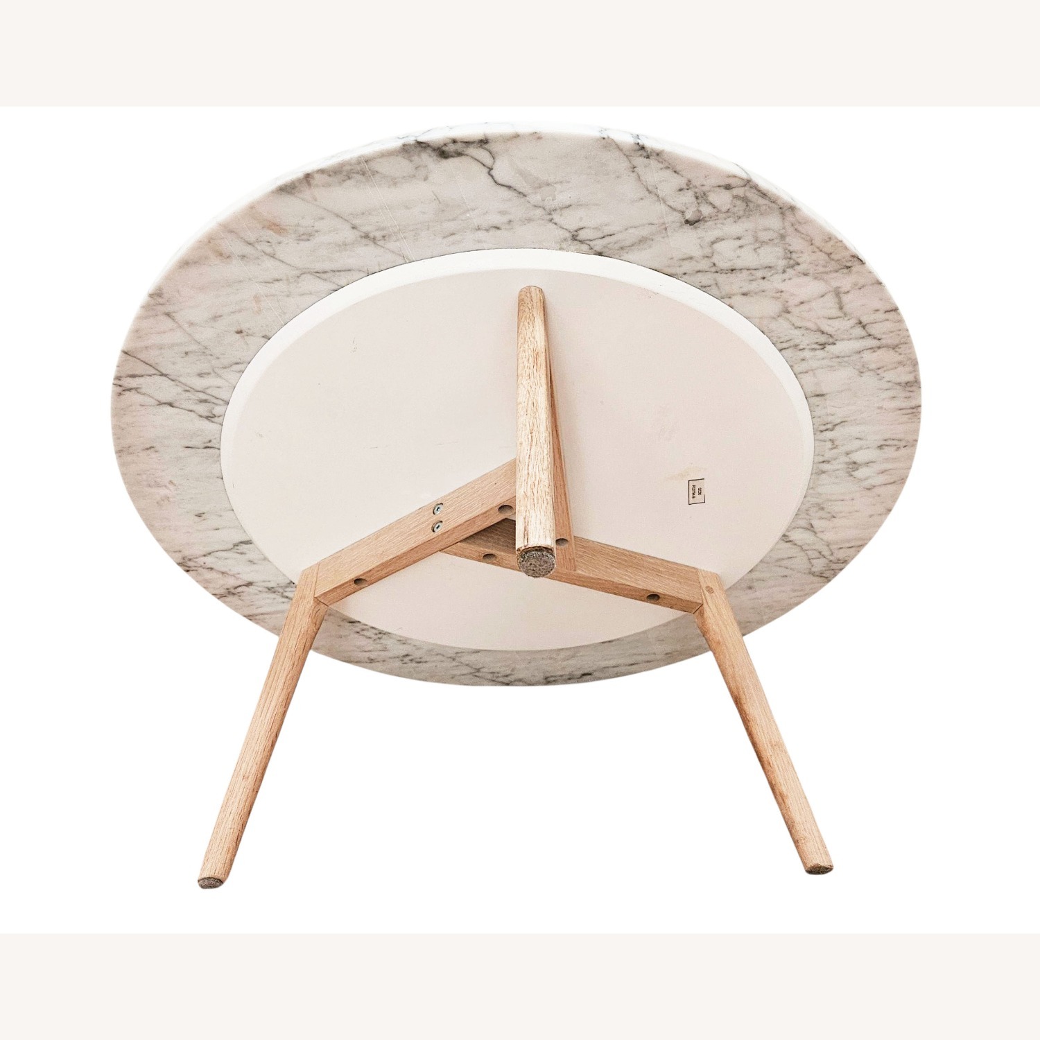 Article Mara 31.5" Marble Coffee Table - Oak - image-5