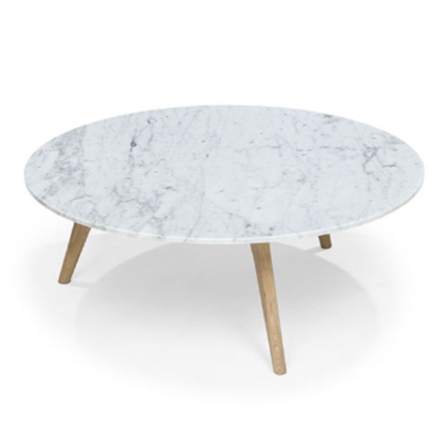 Article Mara 31.5" Marble Coffee Table - Oak - image-1