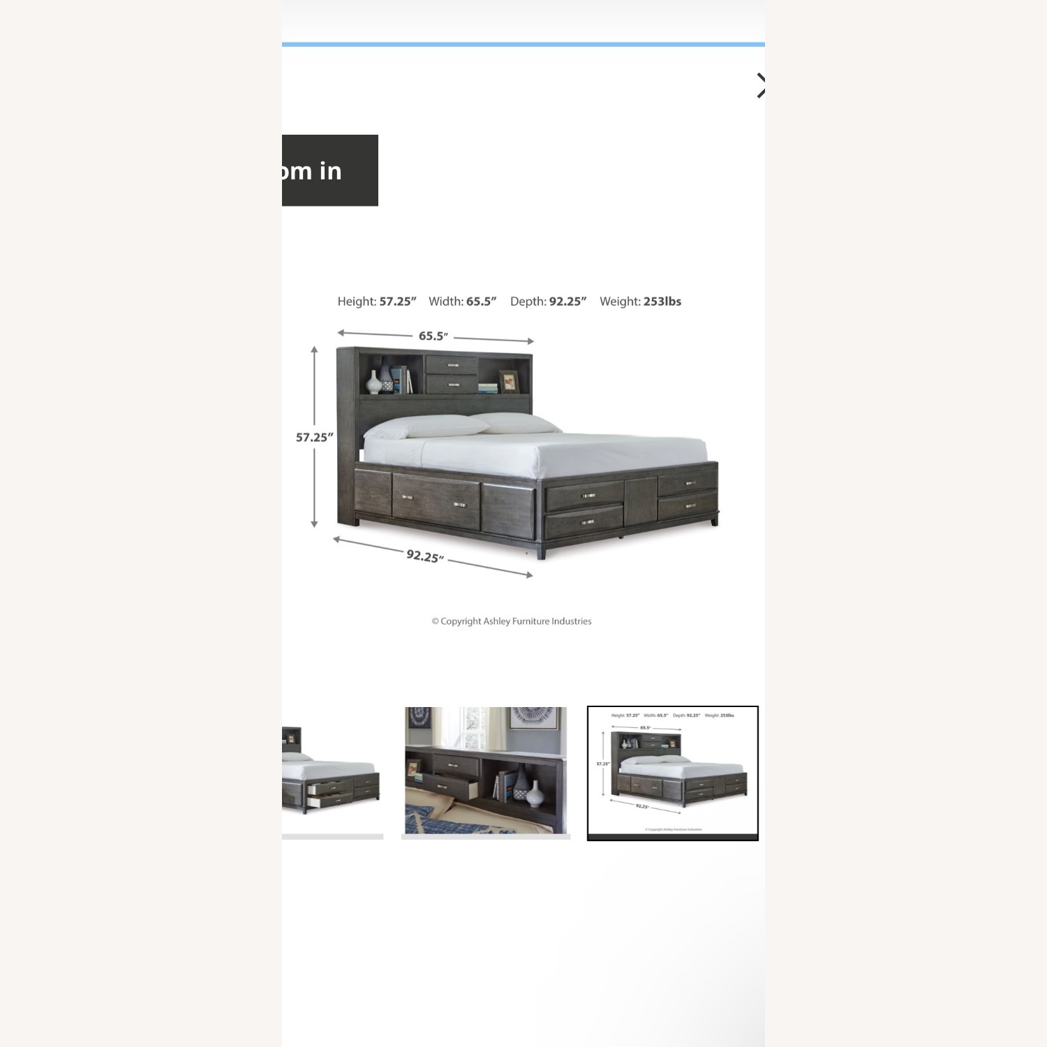 Caitbrook Full Storage Bed with 7 Drawers - image-2