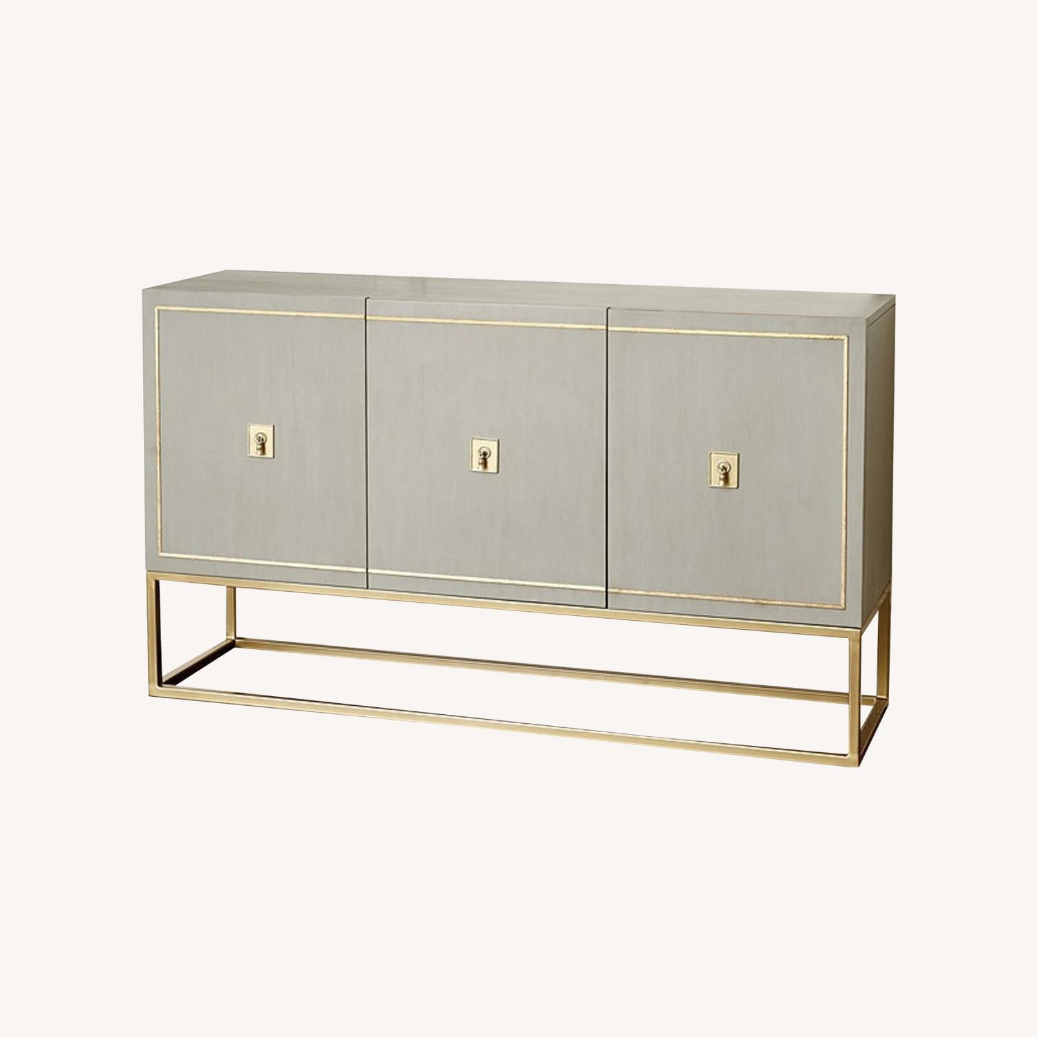 Harper Gray and Gold Console - image-0