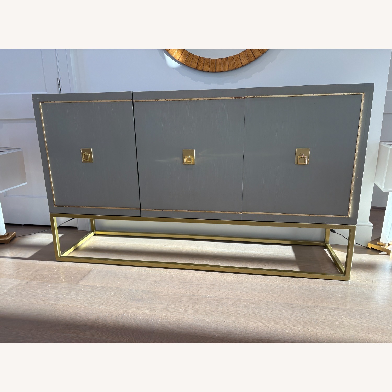 Harper Gray and Gold Console - image-6