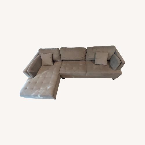 Used Light Brown Sofa Sectional  for sale on AptDeco