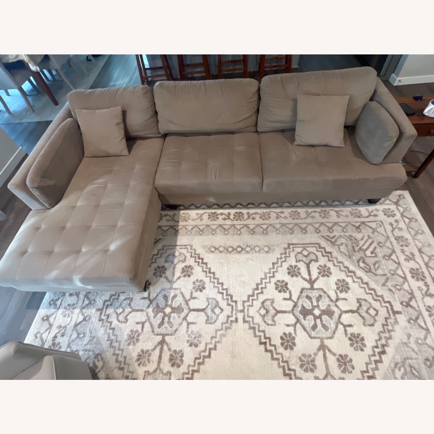 Light Brown Sofa Sectional  - image-3