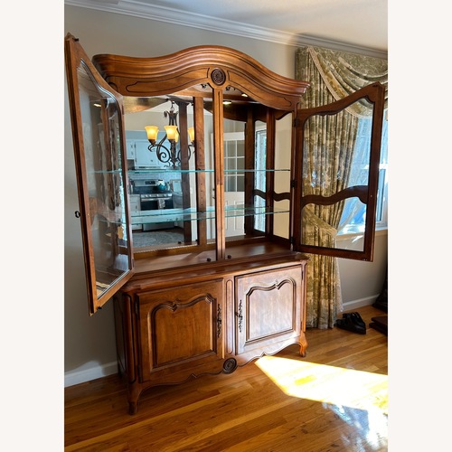 Used Ethan Allen Legacy Light Brown Wood Sideboard for sale on AptDeco