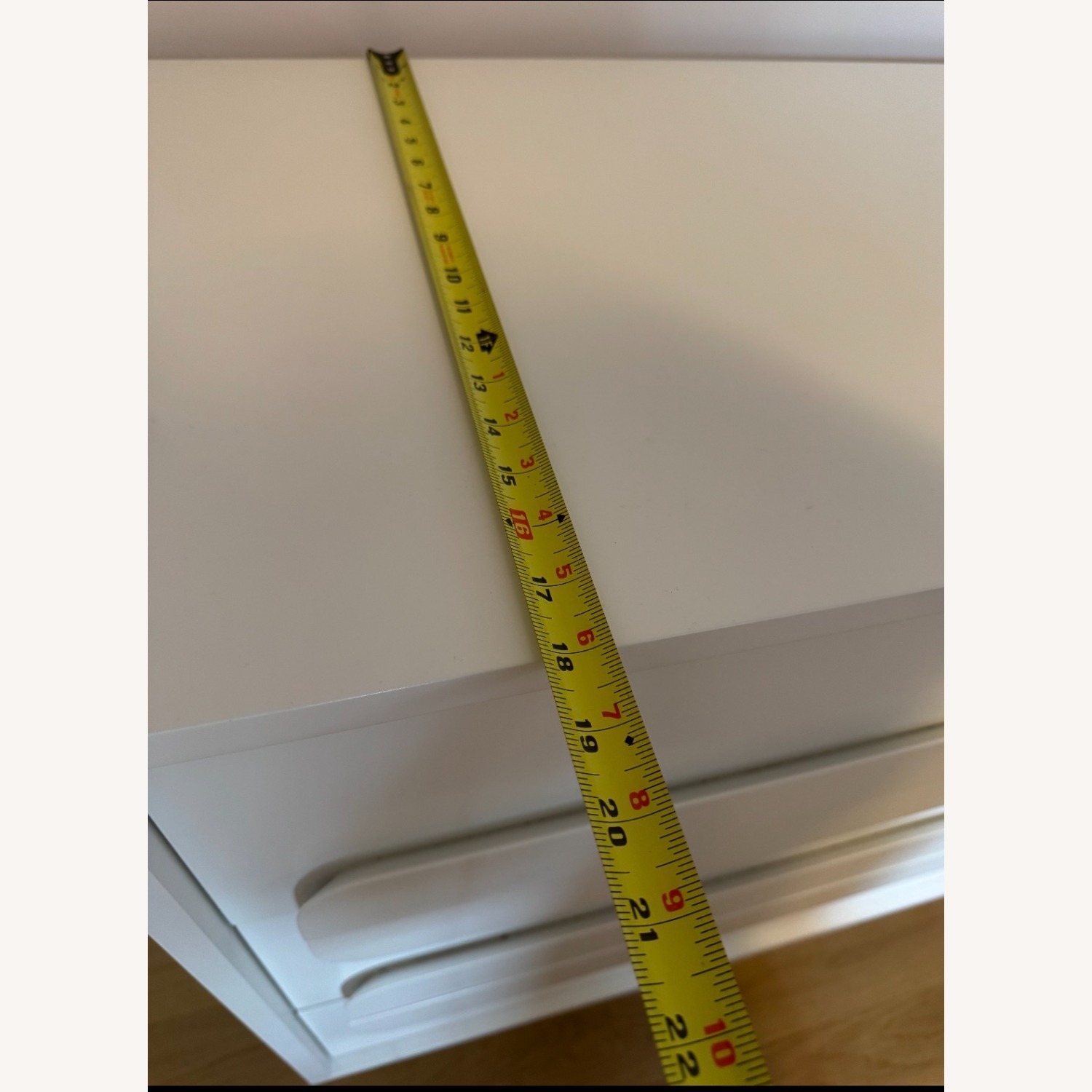 West Elm Gemini 3 -Drawer White Dresser  - image-5