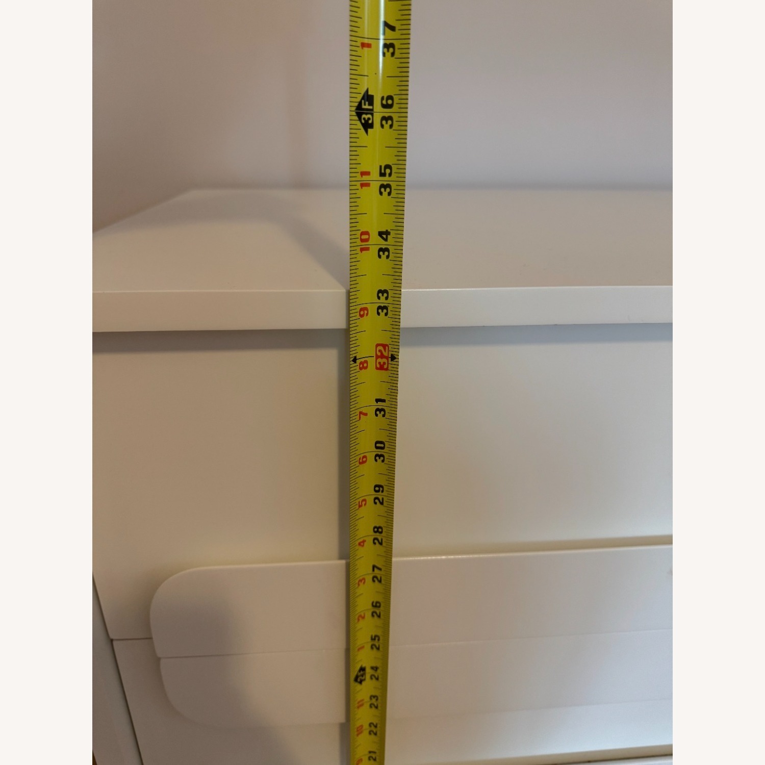 West Elm Gemini 3 -Drawer White Dresser  - image-3