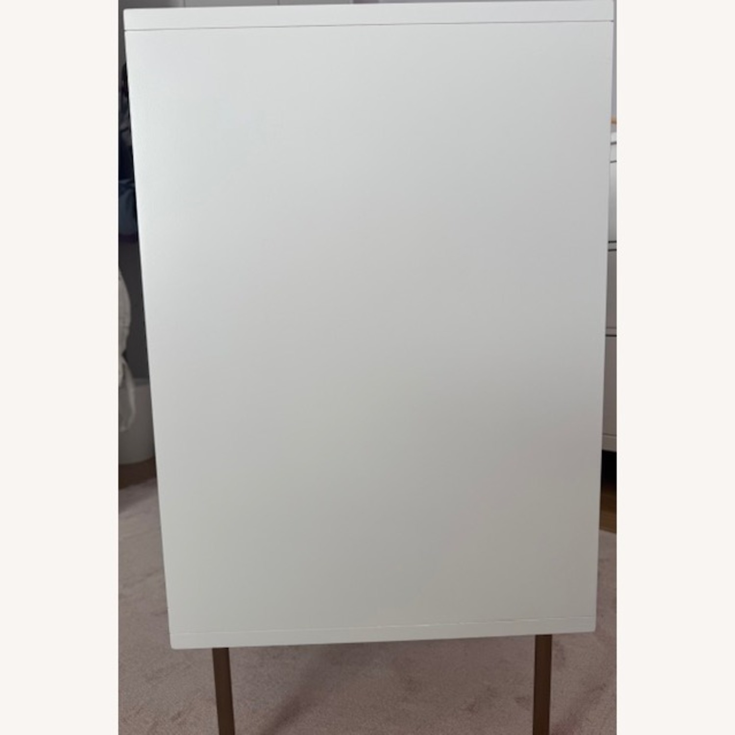 West Elm Gemini 3 -Drawer White Dresser  - image-2