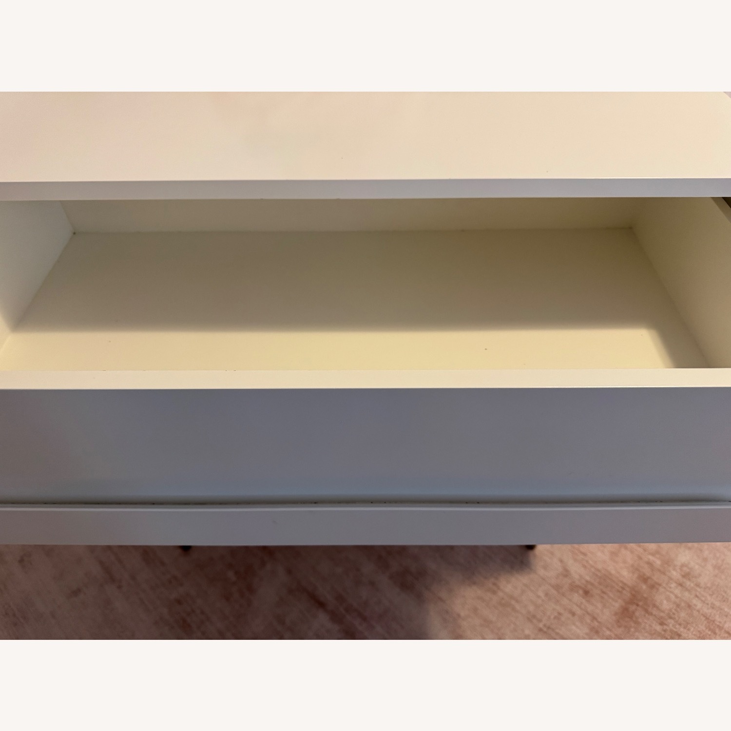 West Elm Gemini 3 -Drawer White Dresser  - image-7
