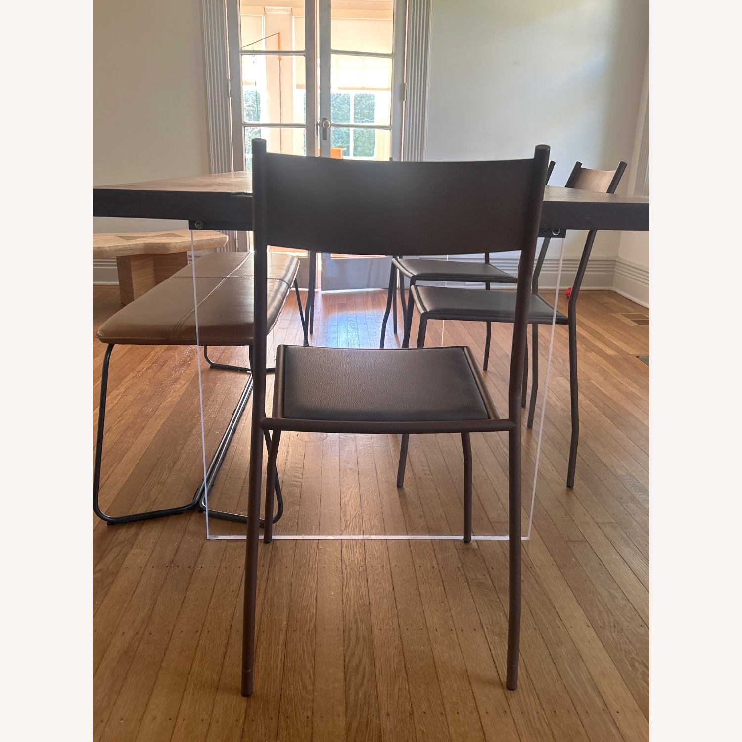 Unique Wood and Glass Dining Room Table - image-3