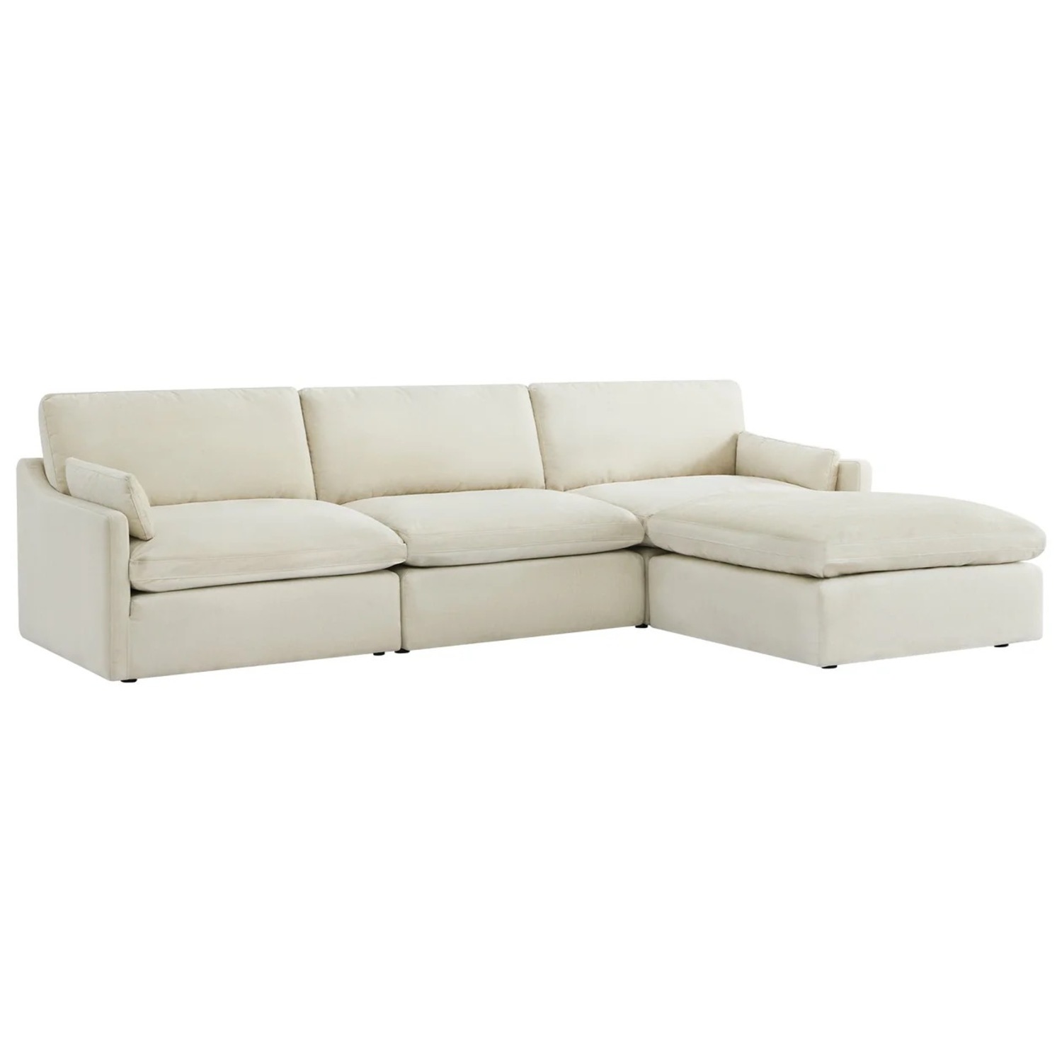 Kenna Modular 4 Seat Sofa-Chaise Sectional - image-5
