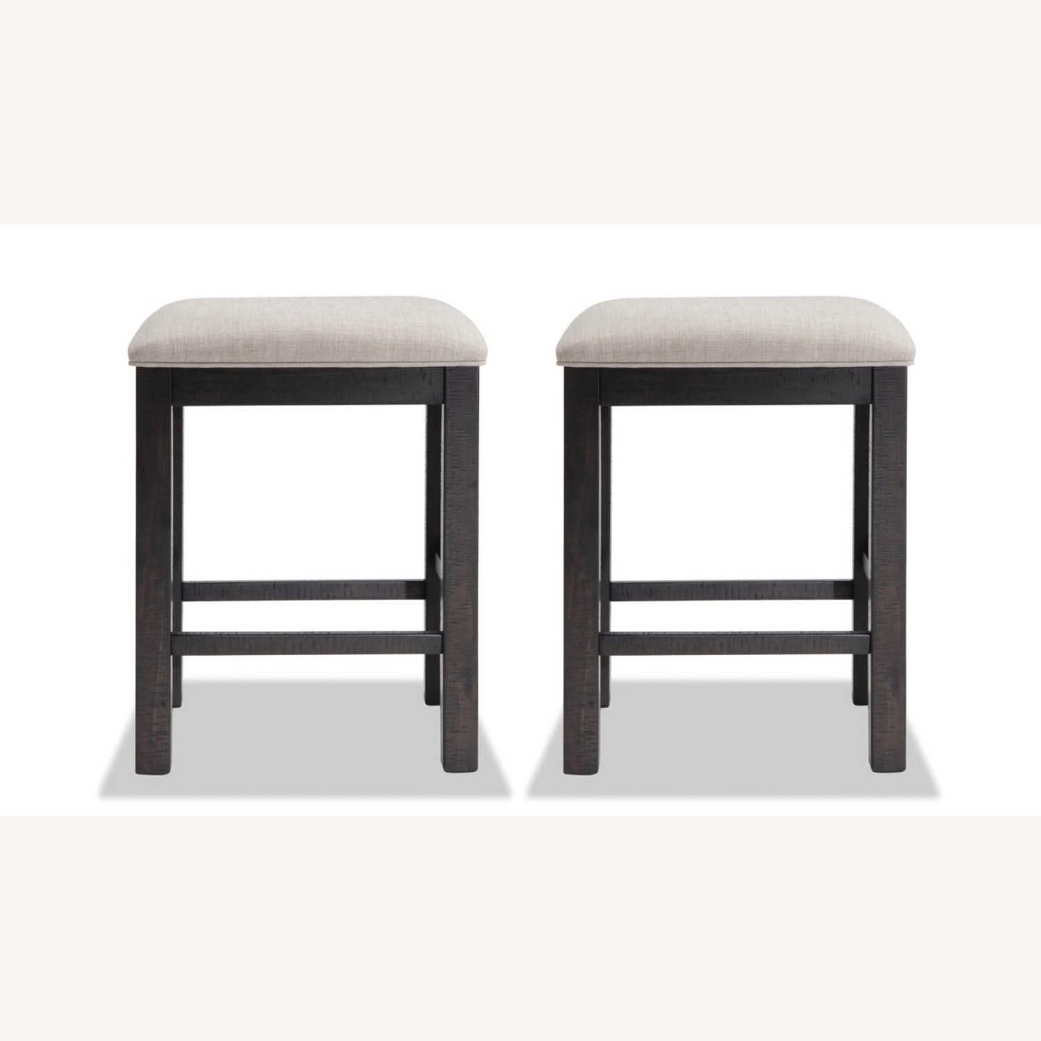 Mor Dark Brown Wood Dining Set with 4 Bar Stools - image-3