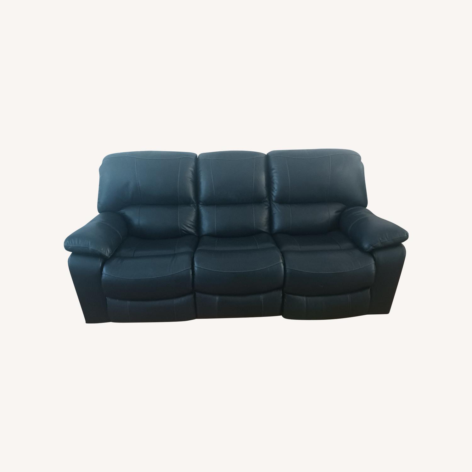 Ashley Furniture Blue Leesworth Power Reclining Sofa - image-0