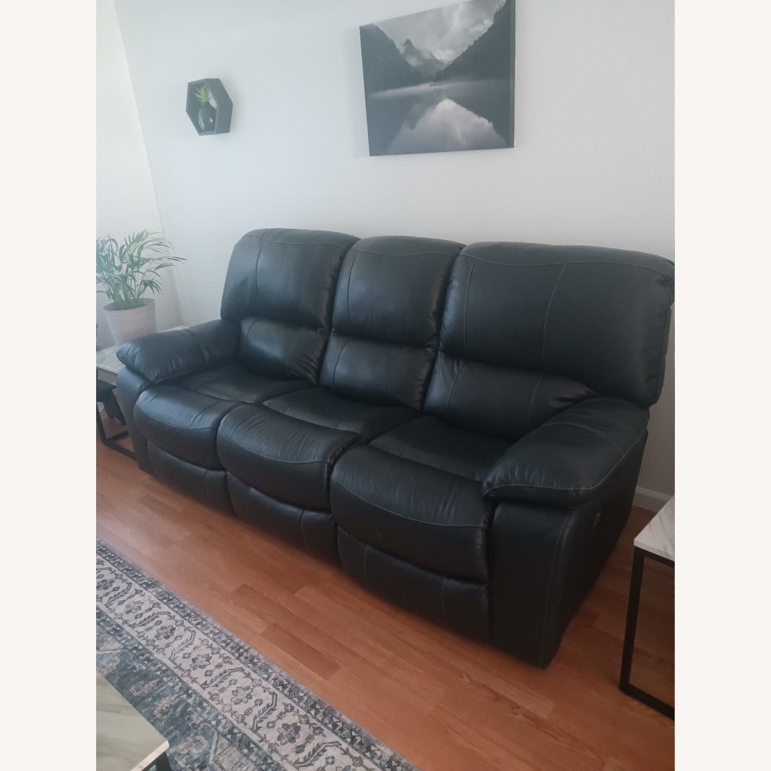 Ashley Furniture Blue Leesworth Power Reclining Sofa - image-2