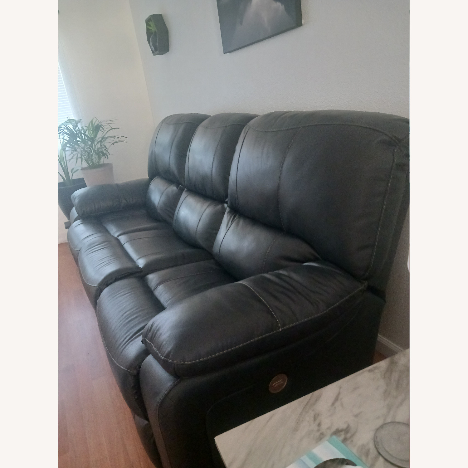 Ashley Furniture Blue Leesworth Power Reclining Sofa - image-3