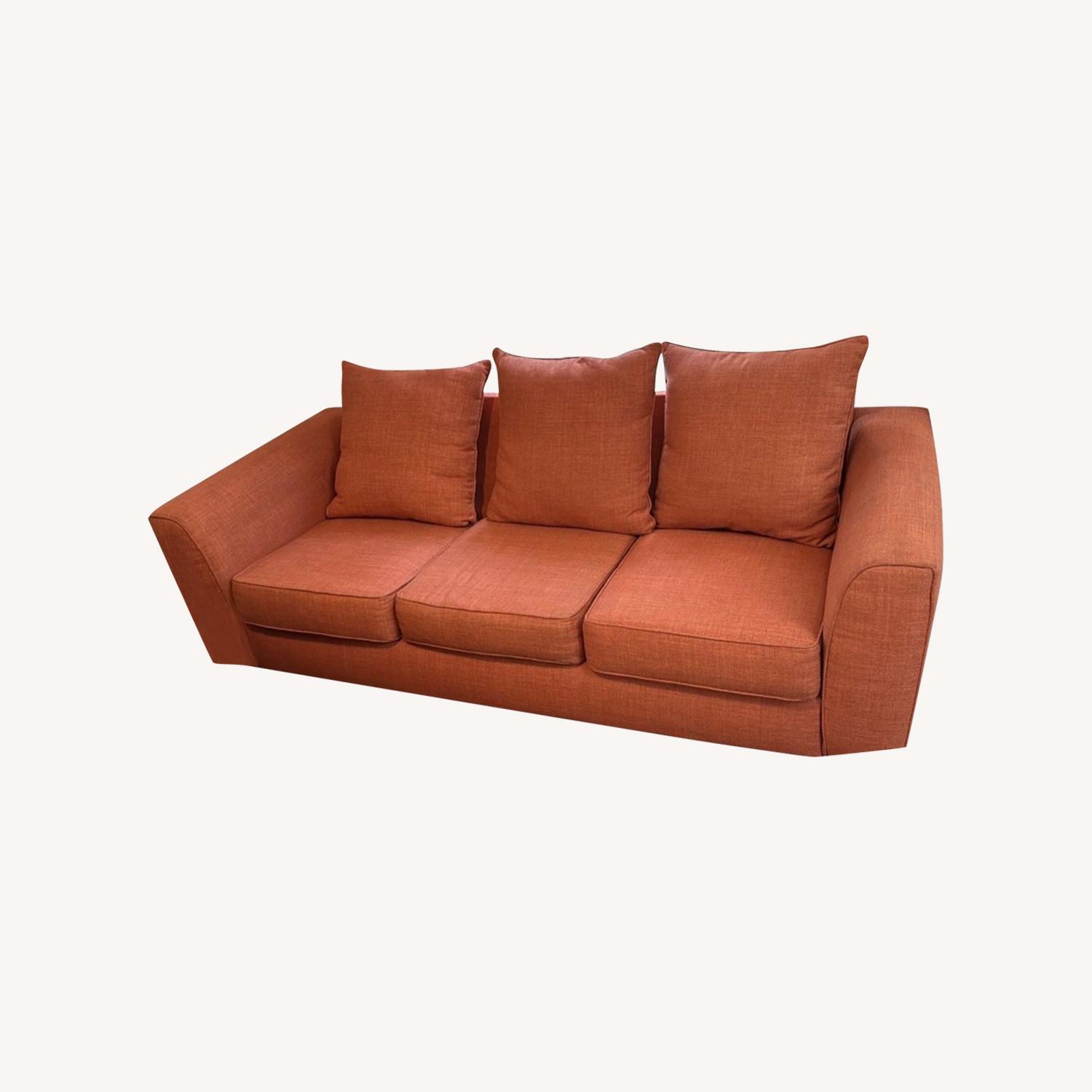 Rooms To Go Primwell Orange 3+ Seater Sofa - image-0