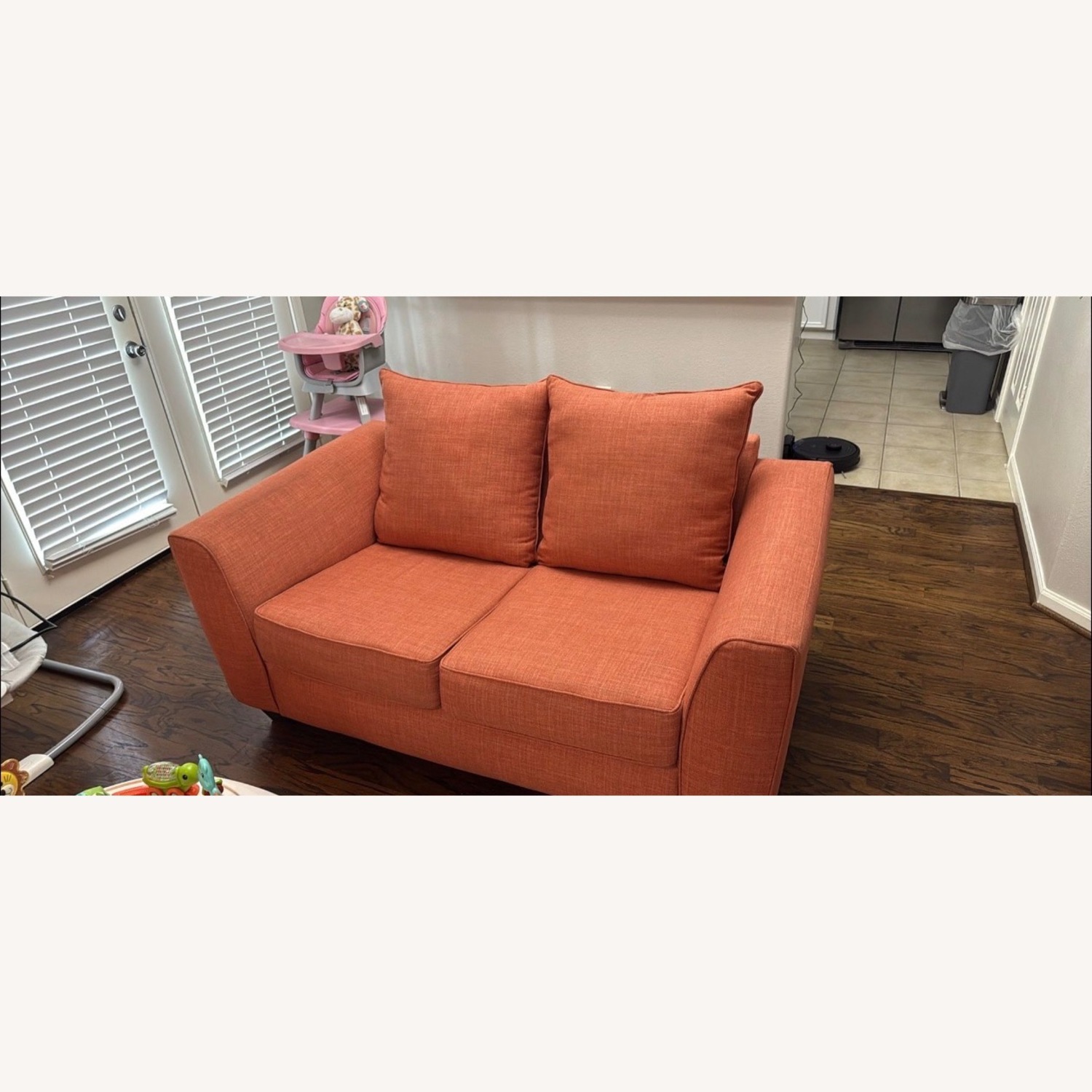Rooms To Go Primwell Orange 3+ Seater Sofa - image-3