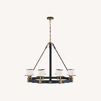 Ralph Lauren Blue Brass Ceiling Lamp