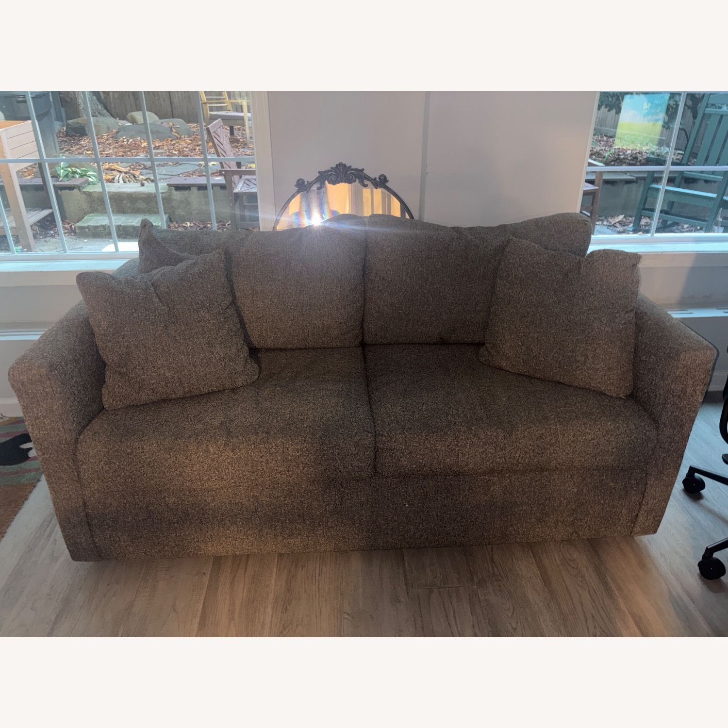 Joss & Main Godwin Dark Gray Sleeper Sofa - image-1