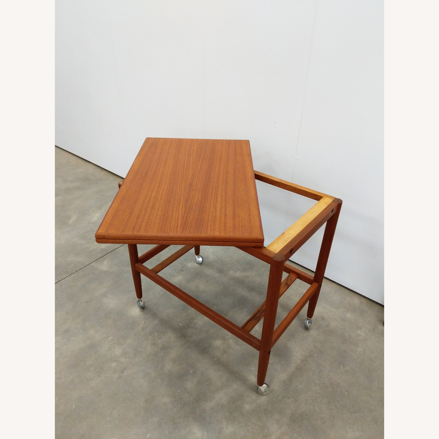 Vintage Danish Modern Expandable Trolley Table - image-8
