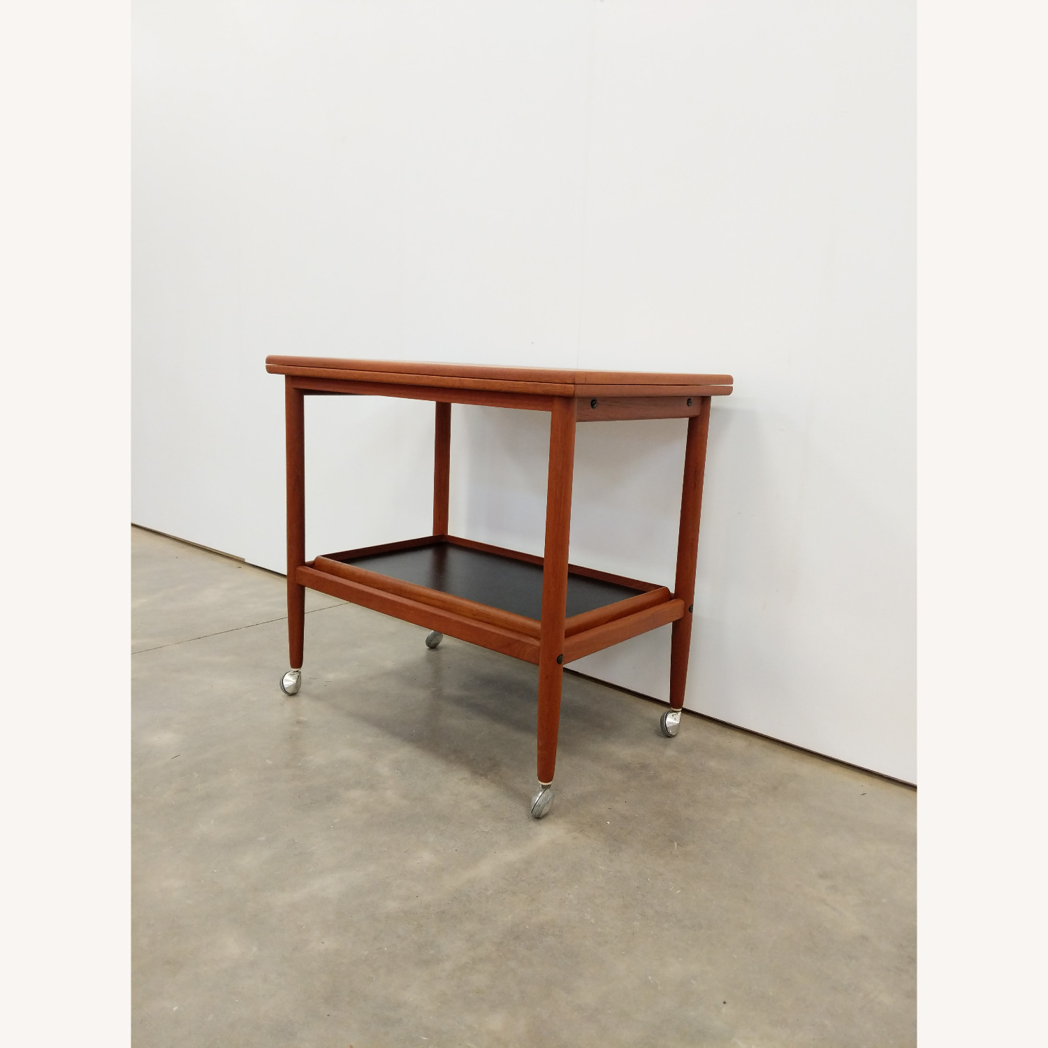 Vintage Danish Modern Expandable Trolley Table - image-2