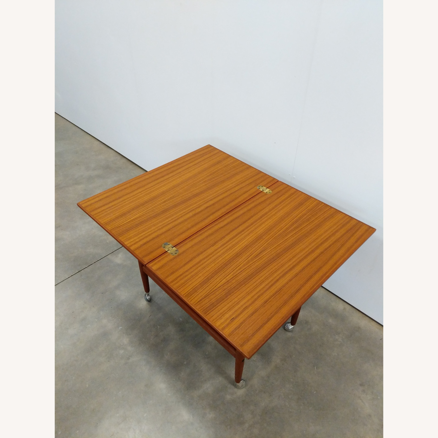 Vintage Danish Modern Expandable Trolley Table - image-10