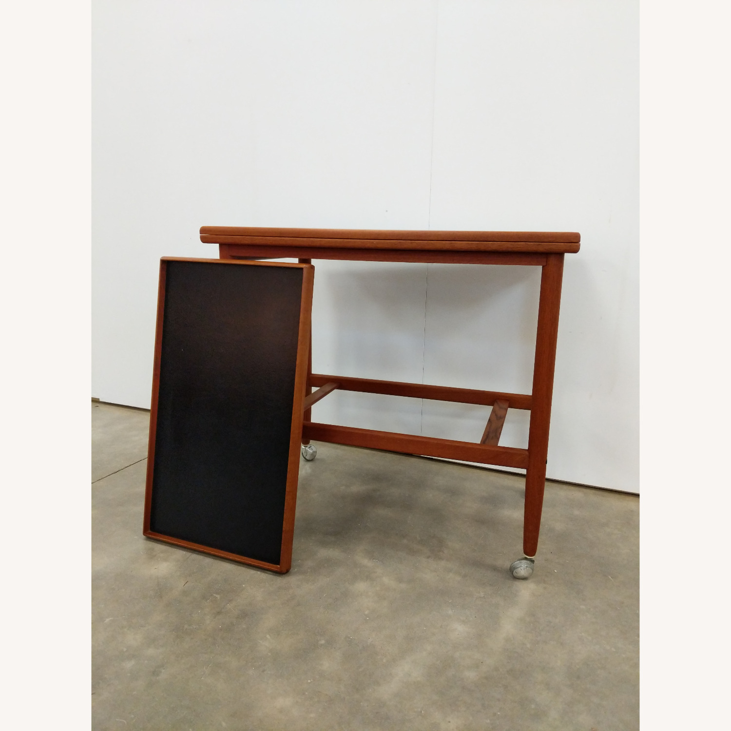 Vintage Danish Modern Expandable Trolley Table - image-7