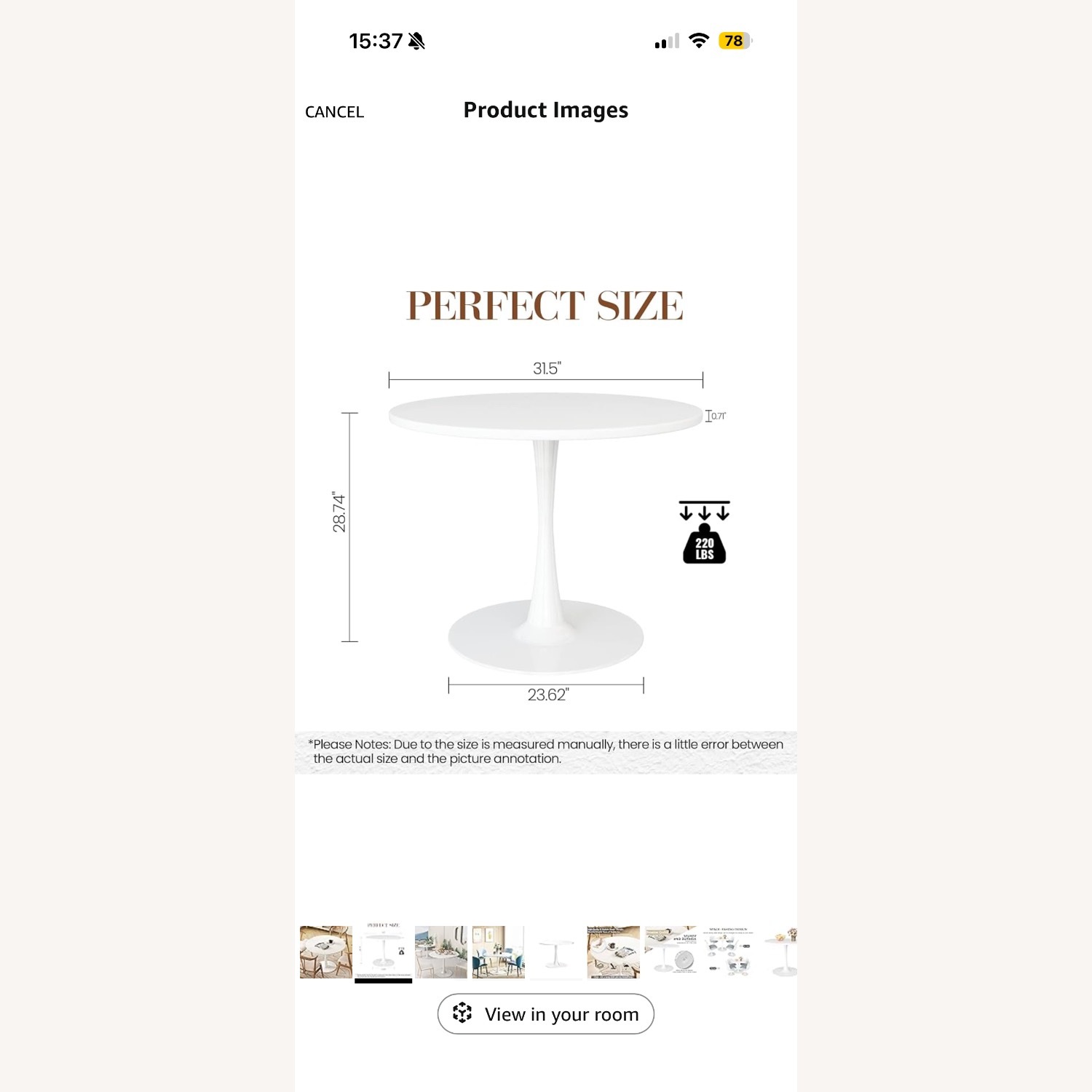Wayfair White Plastic Dining Table - image-3
