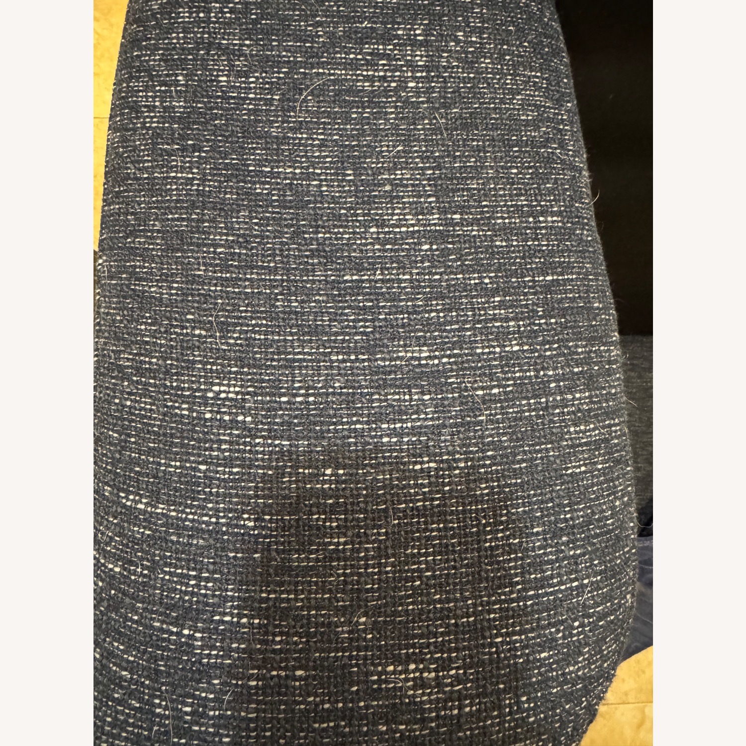 West Elm Hargrove Blue Fabric Chaise Lounge - image-5