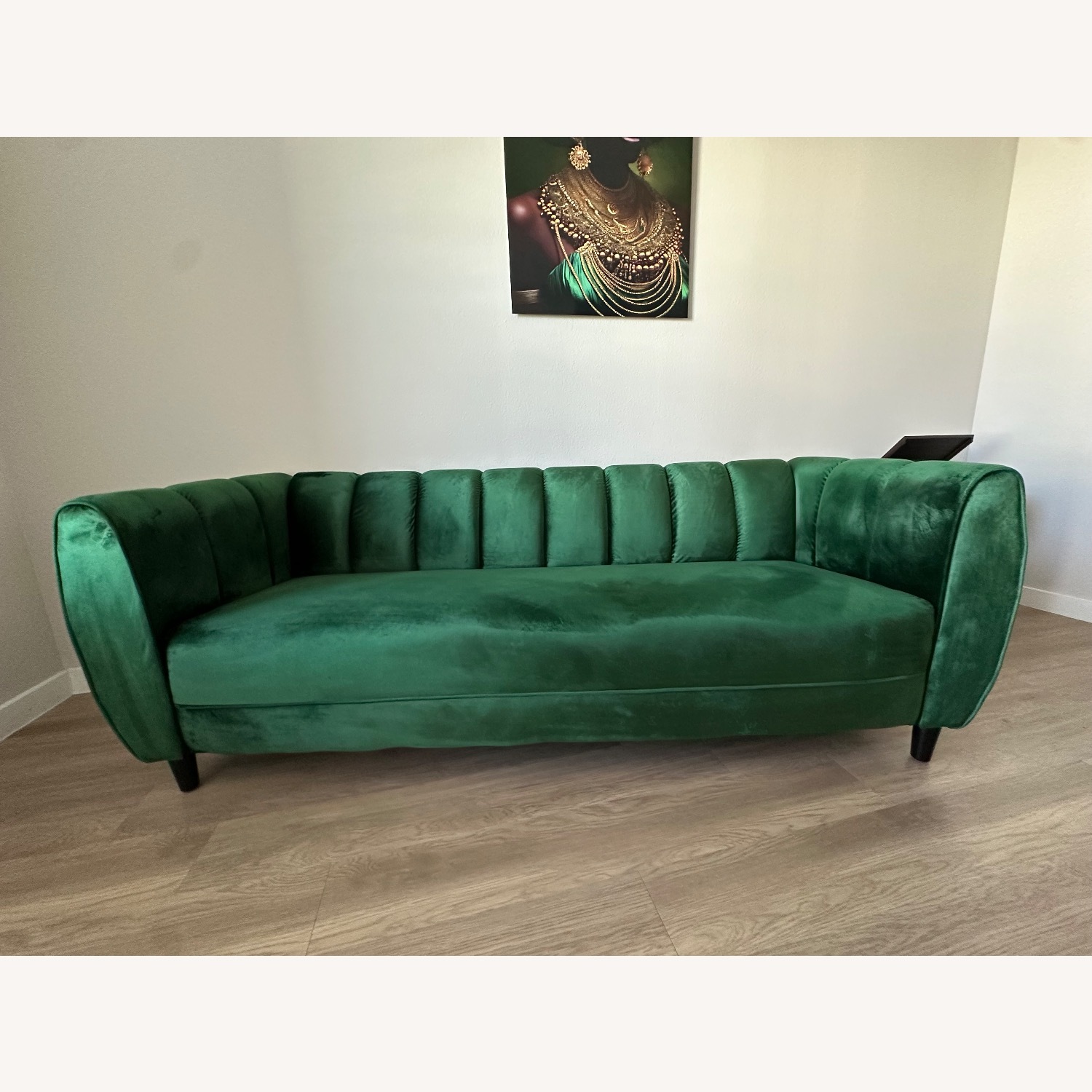 Wayfair Emerald Green Velvet Sofa - image-1