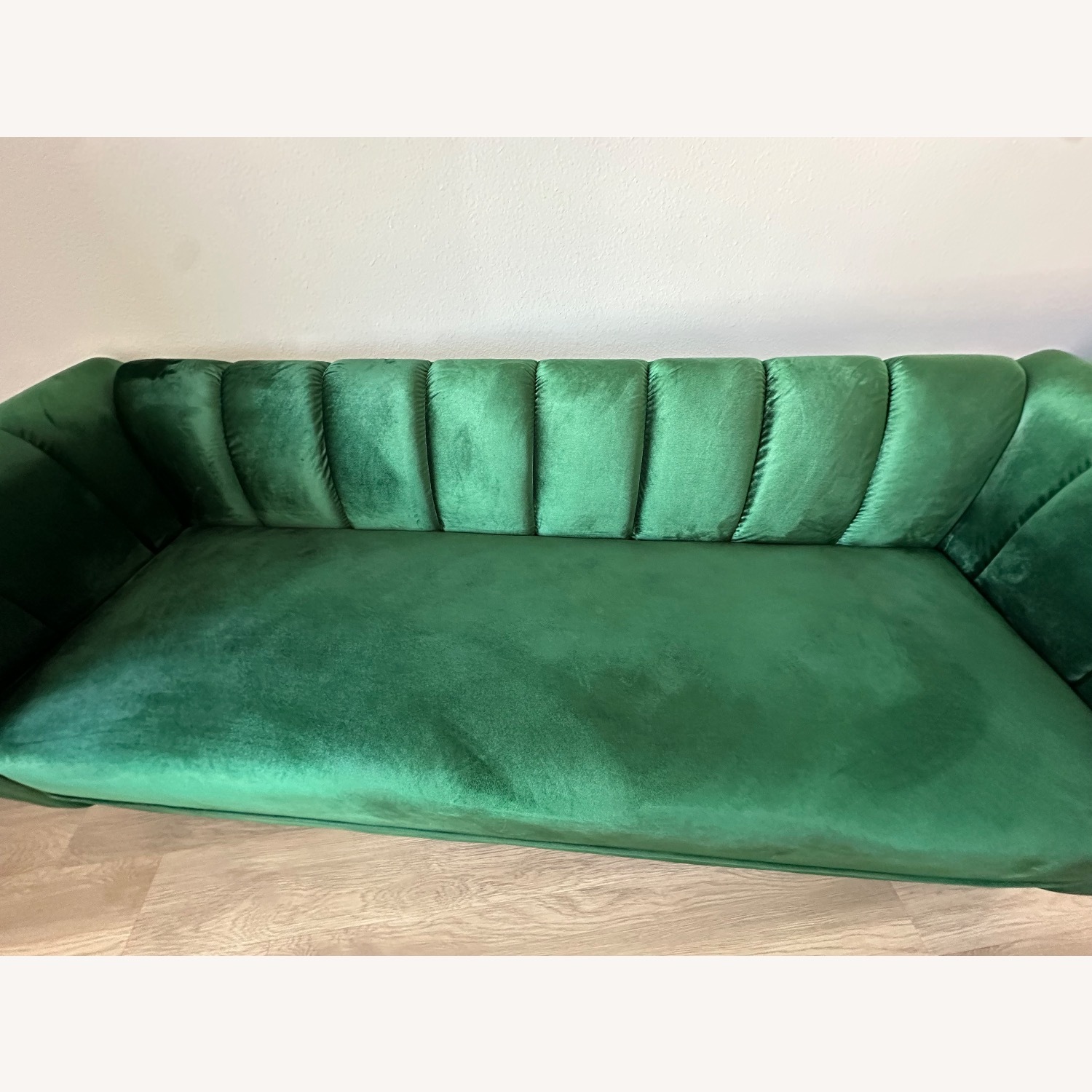 Wayfair Emerald Green Velvet Sofa - image-4