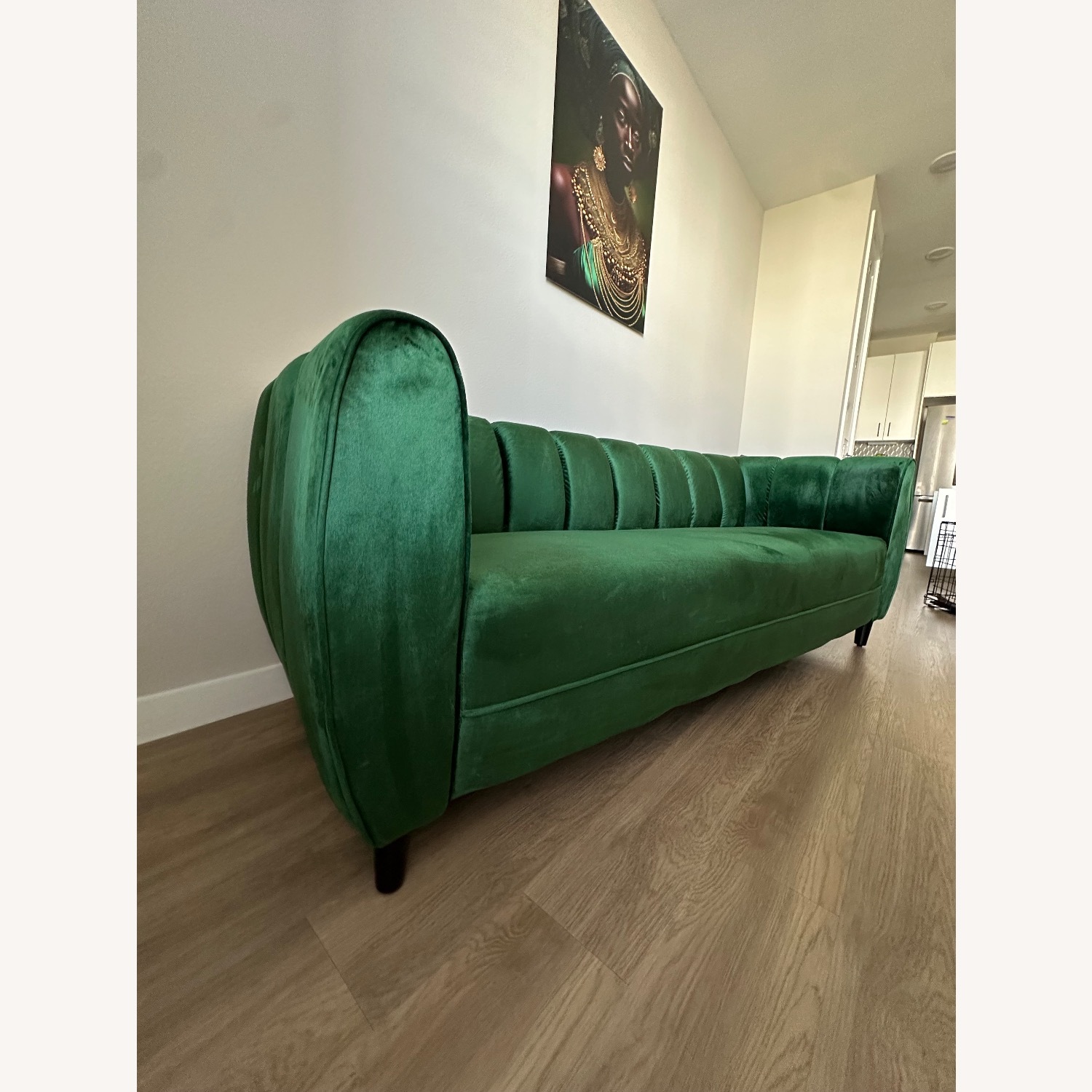 Wayfair Emerald Green Velvet Sofa - image-2