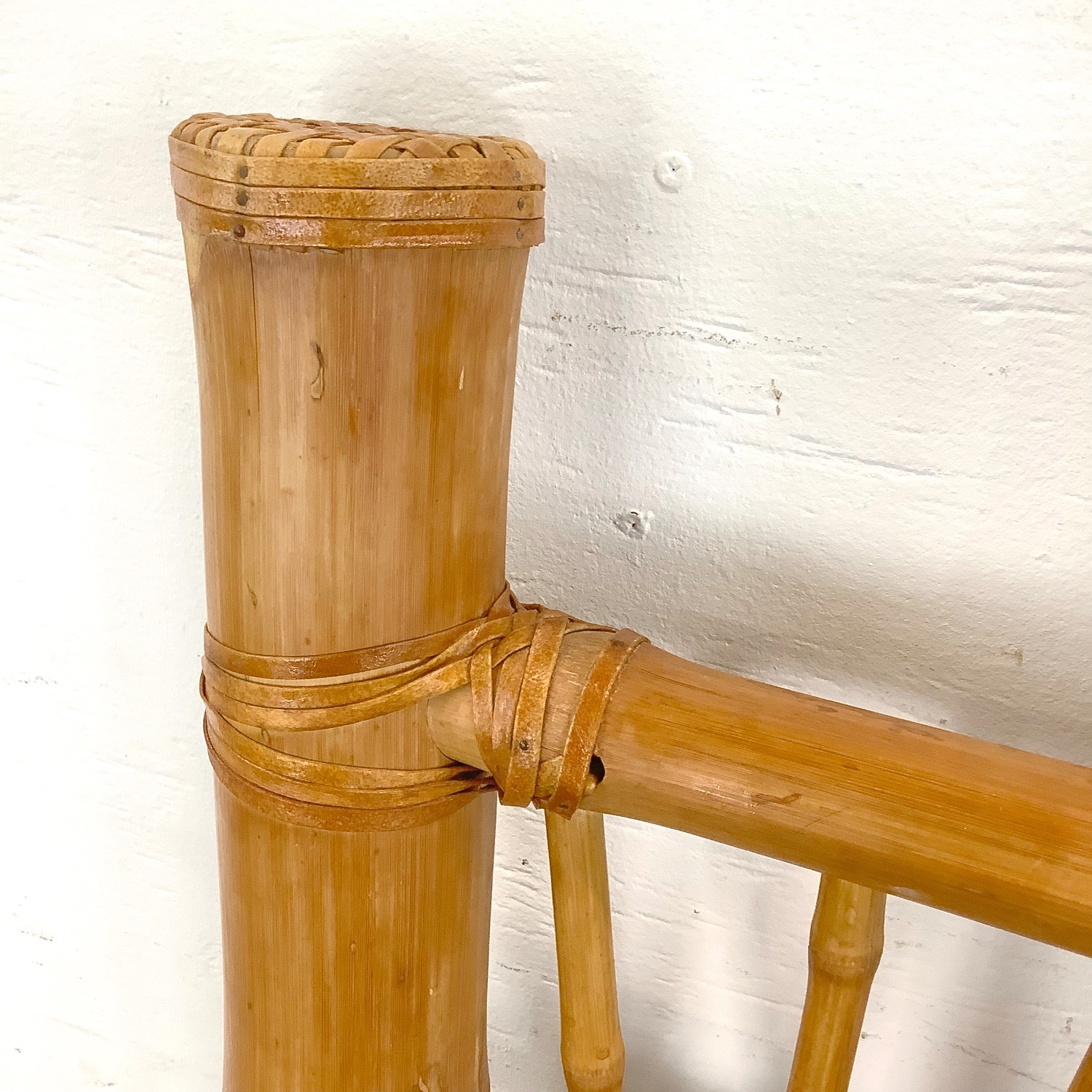 Pair Highback Bamboo Side Chairs - image-18