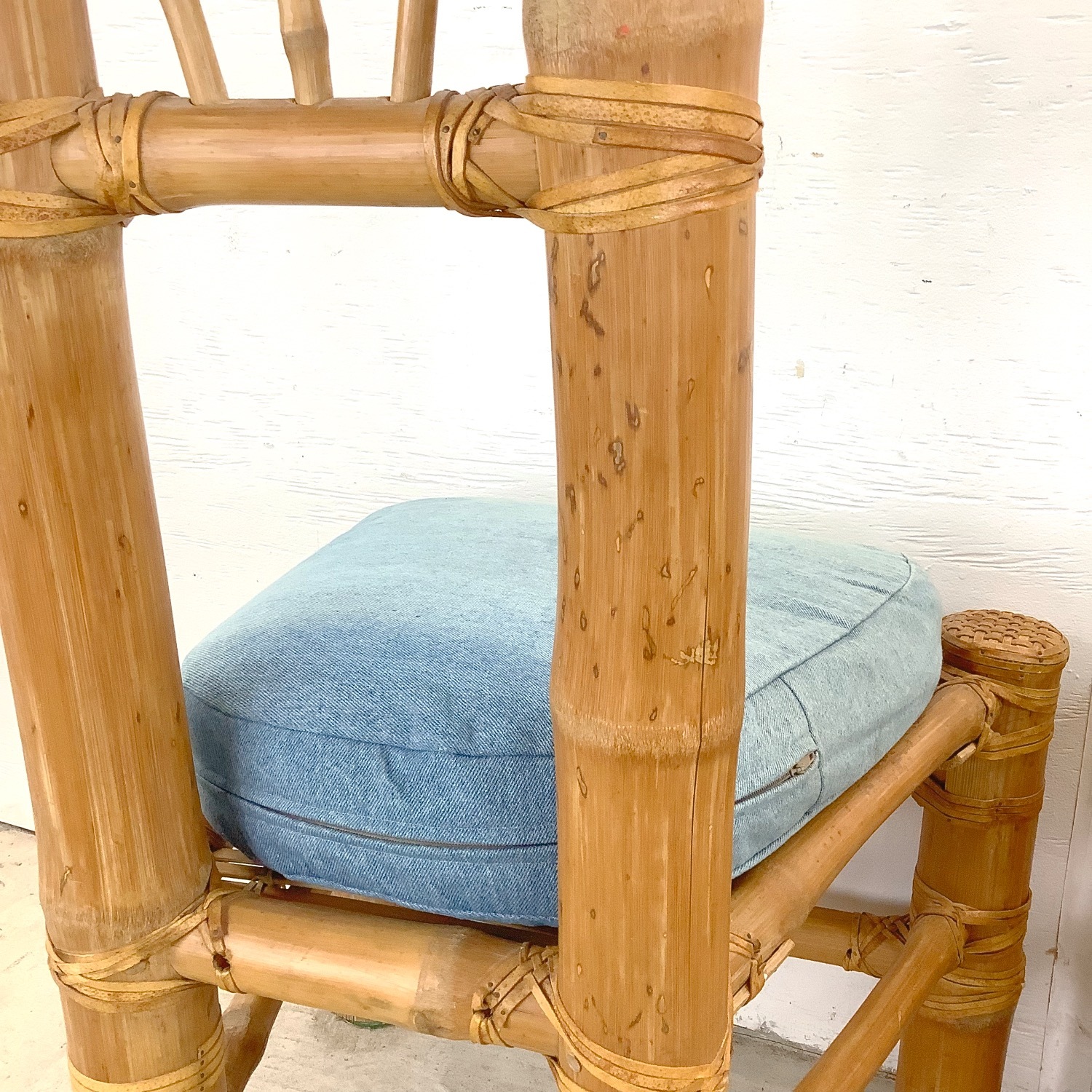 Pair Highback Bamboo Side Chairs - image-12