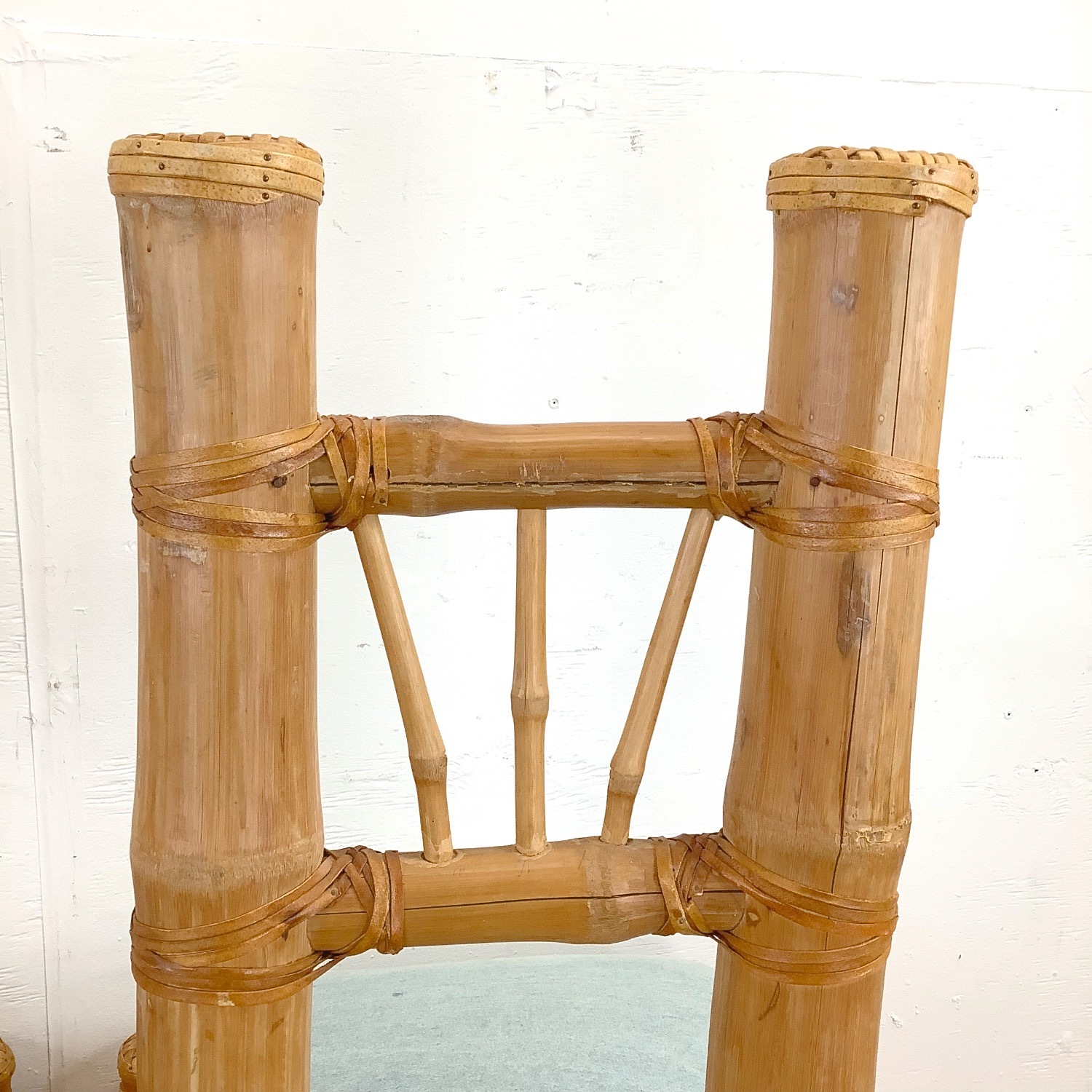 Pair Highback Bamboo Side Chairs - image-11