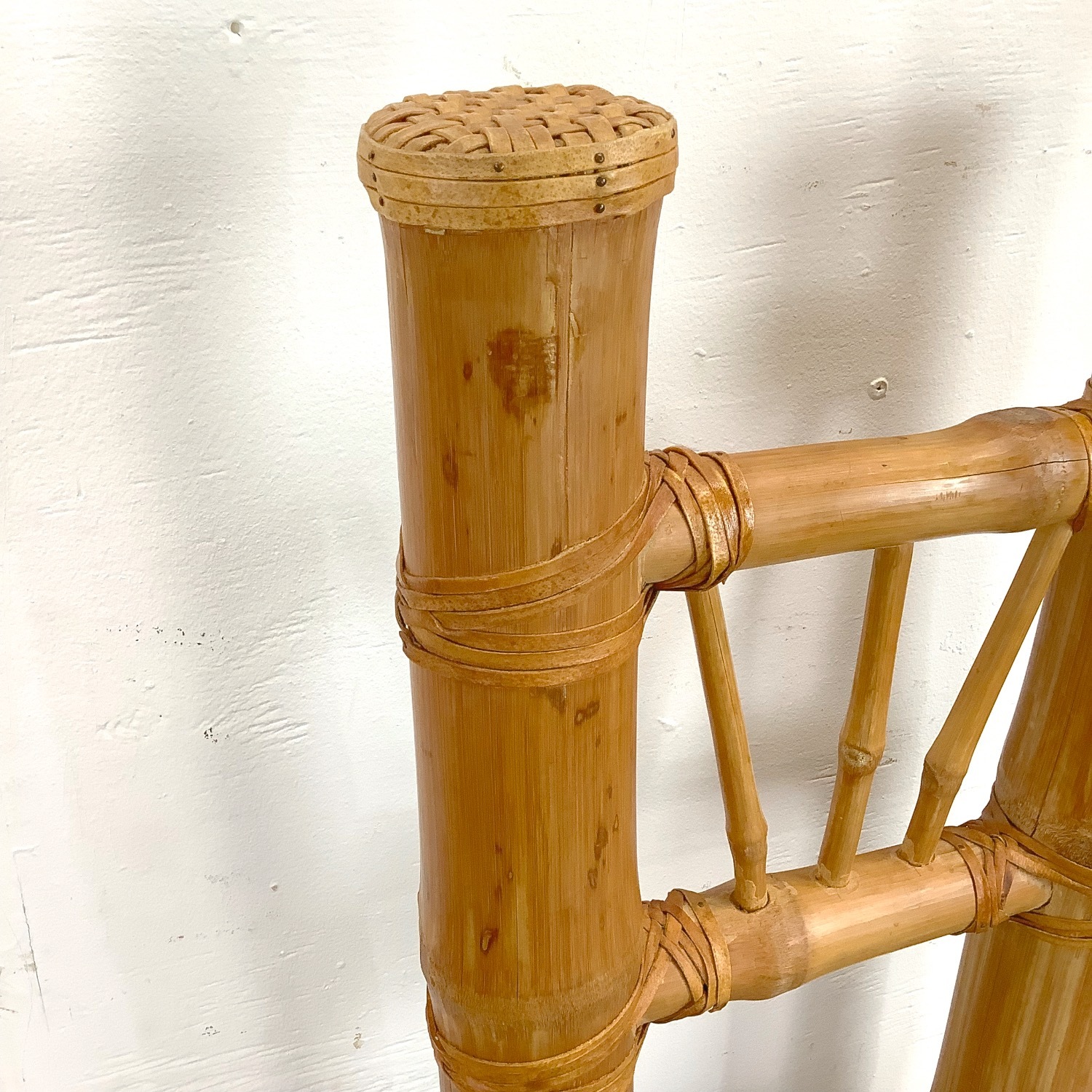 Pair Highback Bamboo Side Chairs - image-17