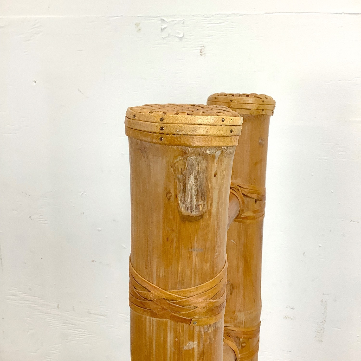 Pair Highback Bamboo Side Chairs - image-13