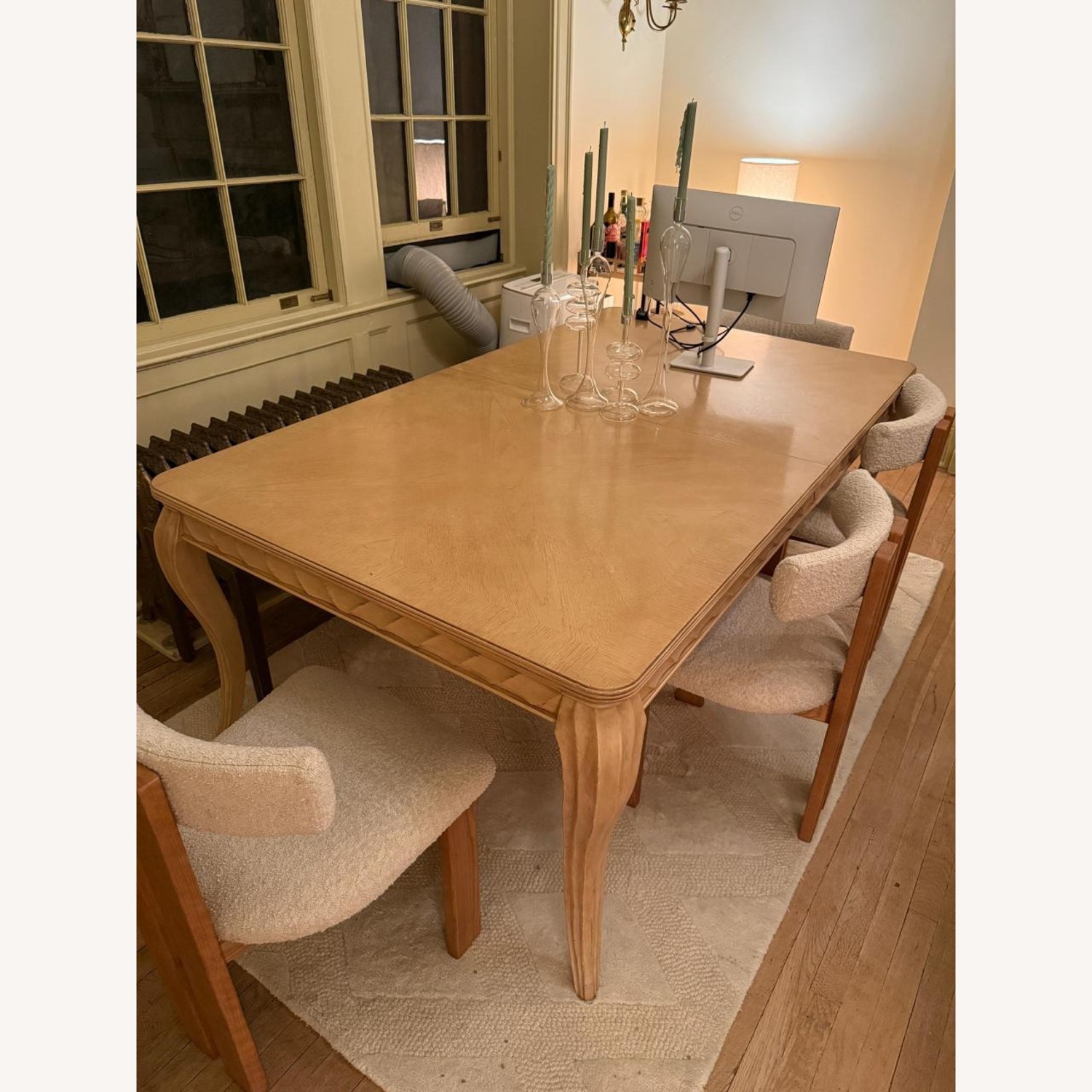 Natural Wood Dining Table - image-1