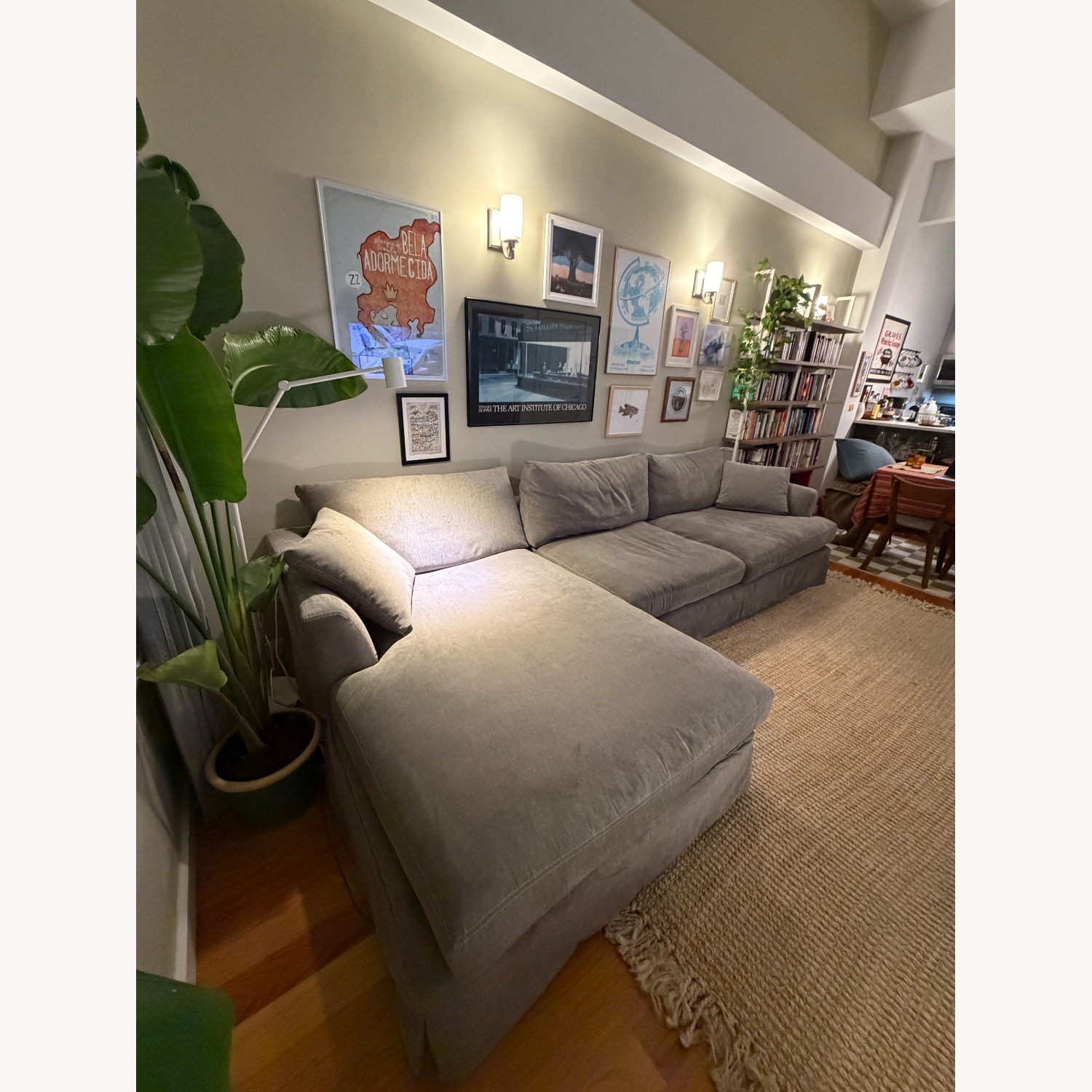 ABC Carpet and Home Dark Gray 3+ Piece Sectional - image-4