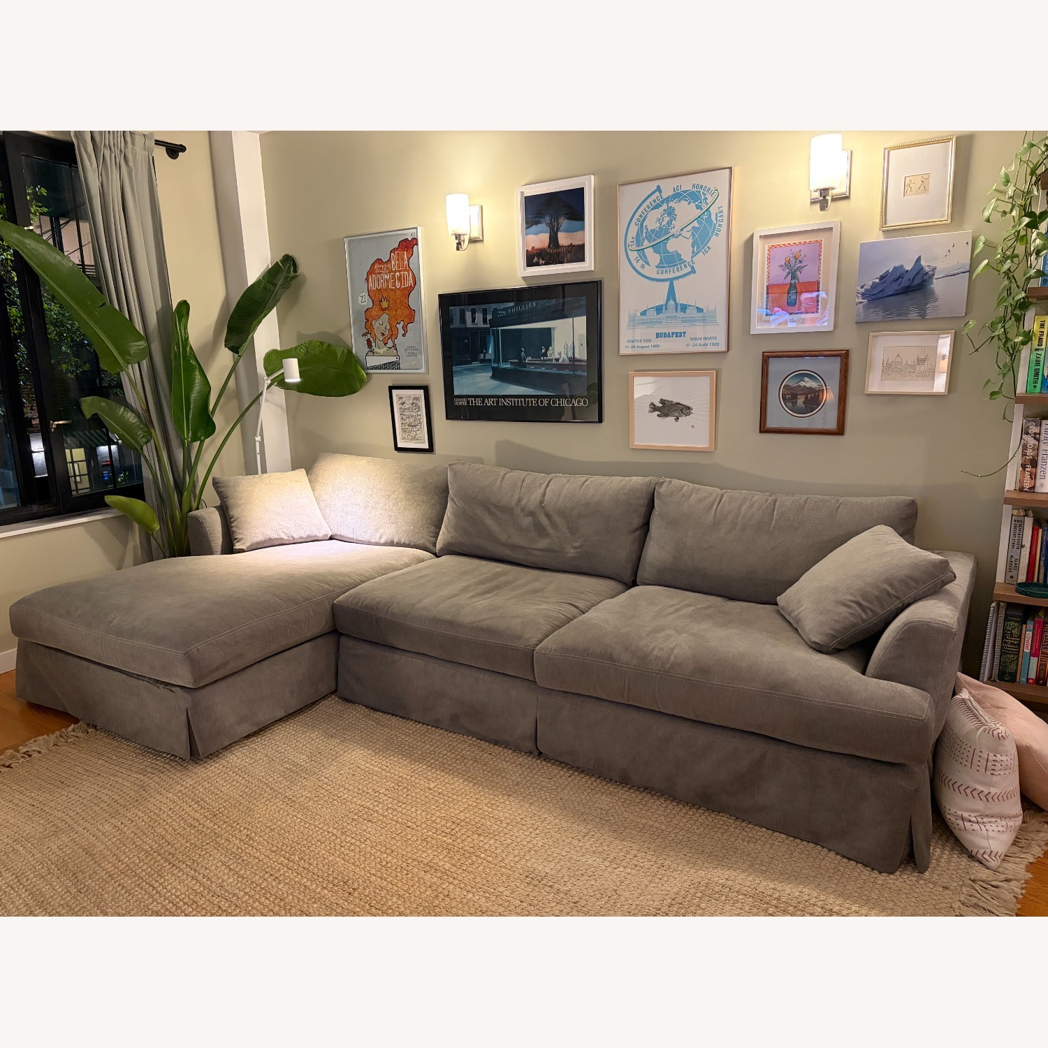 ABC Carpet and Home Dark Gray 3+ Piece Sectional - image-2