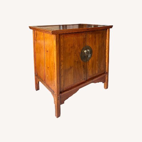 Used Vintage Hardwood Cabinet Brass Hardware for sale on AptDeco