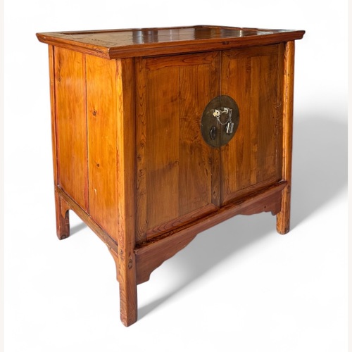 Used Vintage Hardwood Cabinet Brass Hardware for sale on AptDeco