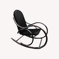 Vintage Milo Baughmagn Black Armchair