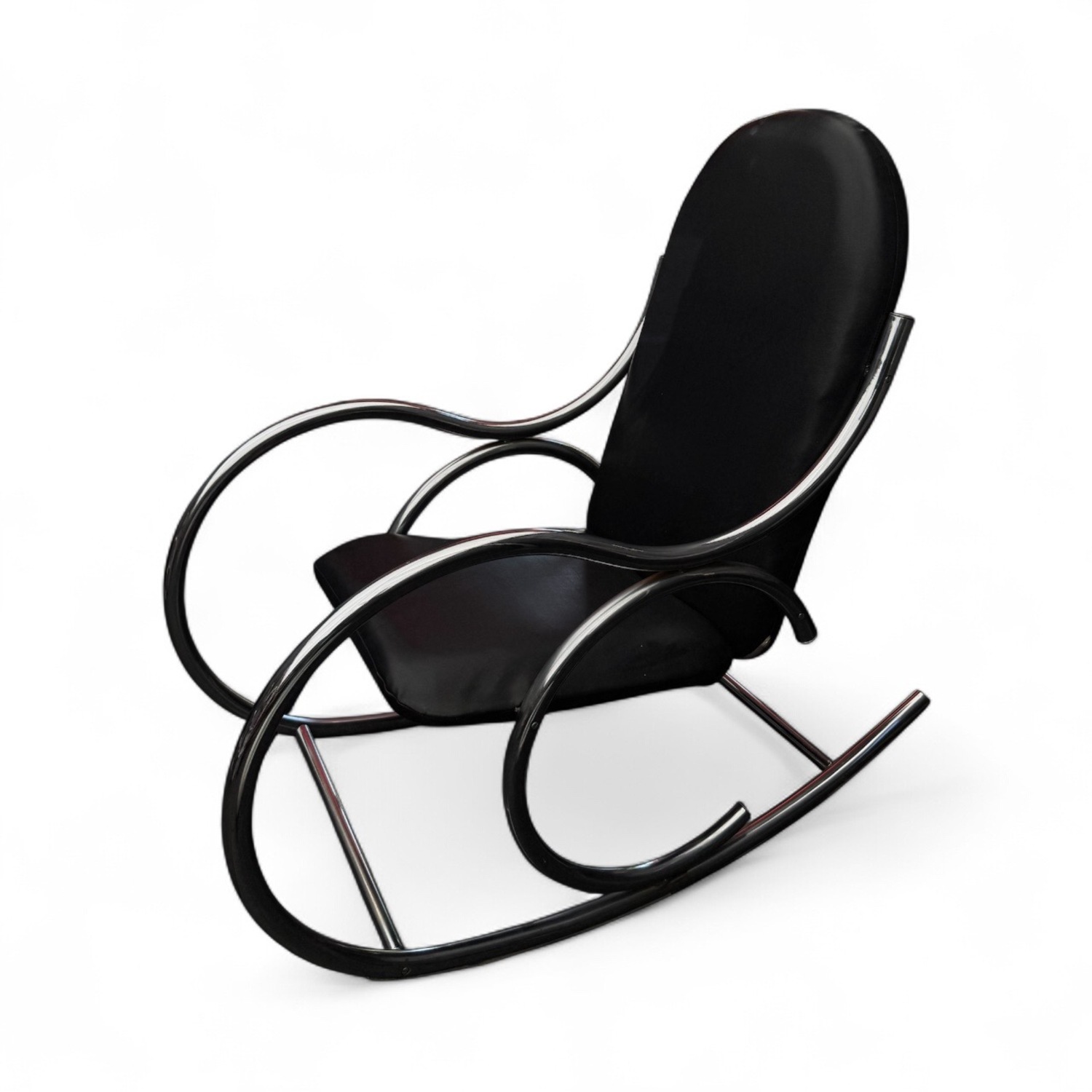 Vintage Milo Baughmagn Black Armchair - image-2