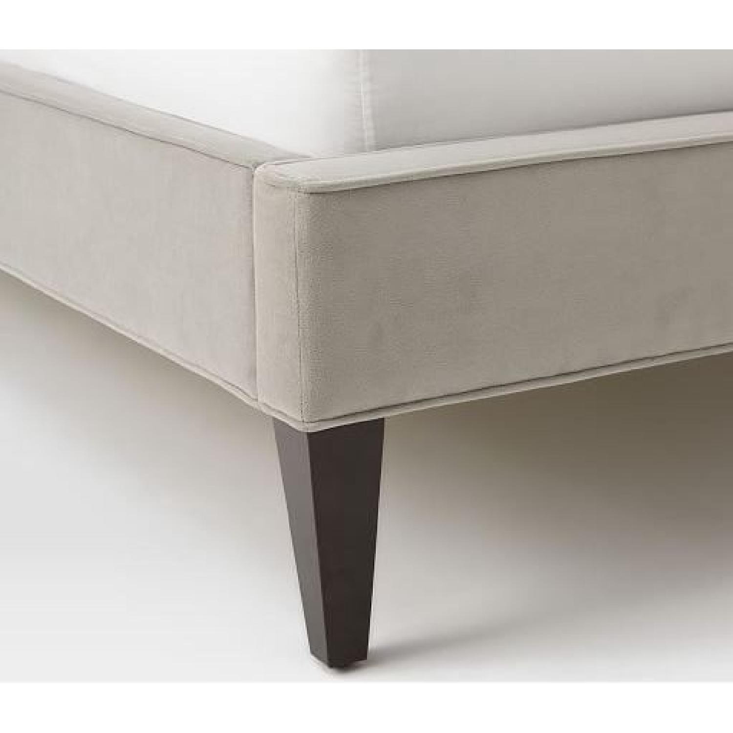 West Elm Harlow Light Gray Queen Bed - image-4