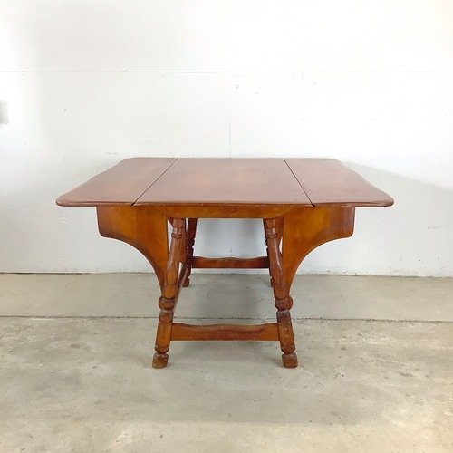 Used Farmhouse Colonial Drop Leaf Dining Table for sale on AptDeco