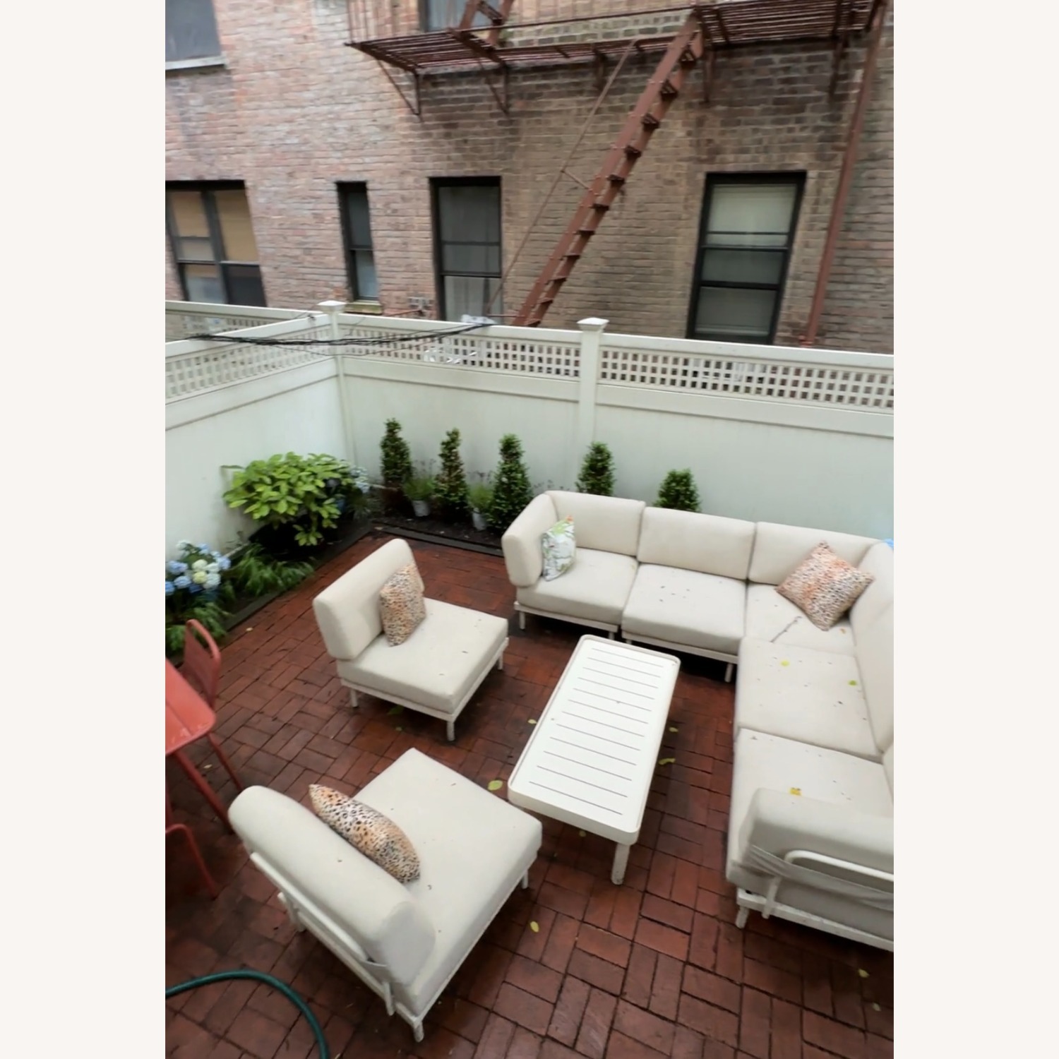 Burrow Relay White Patio Furniture - image-5