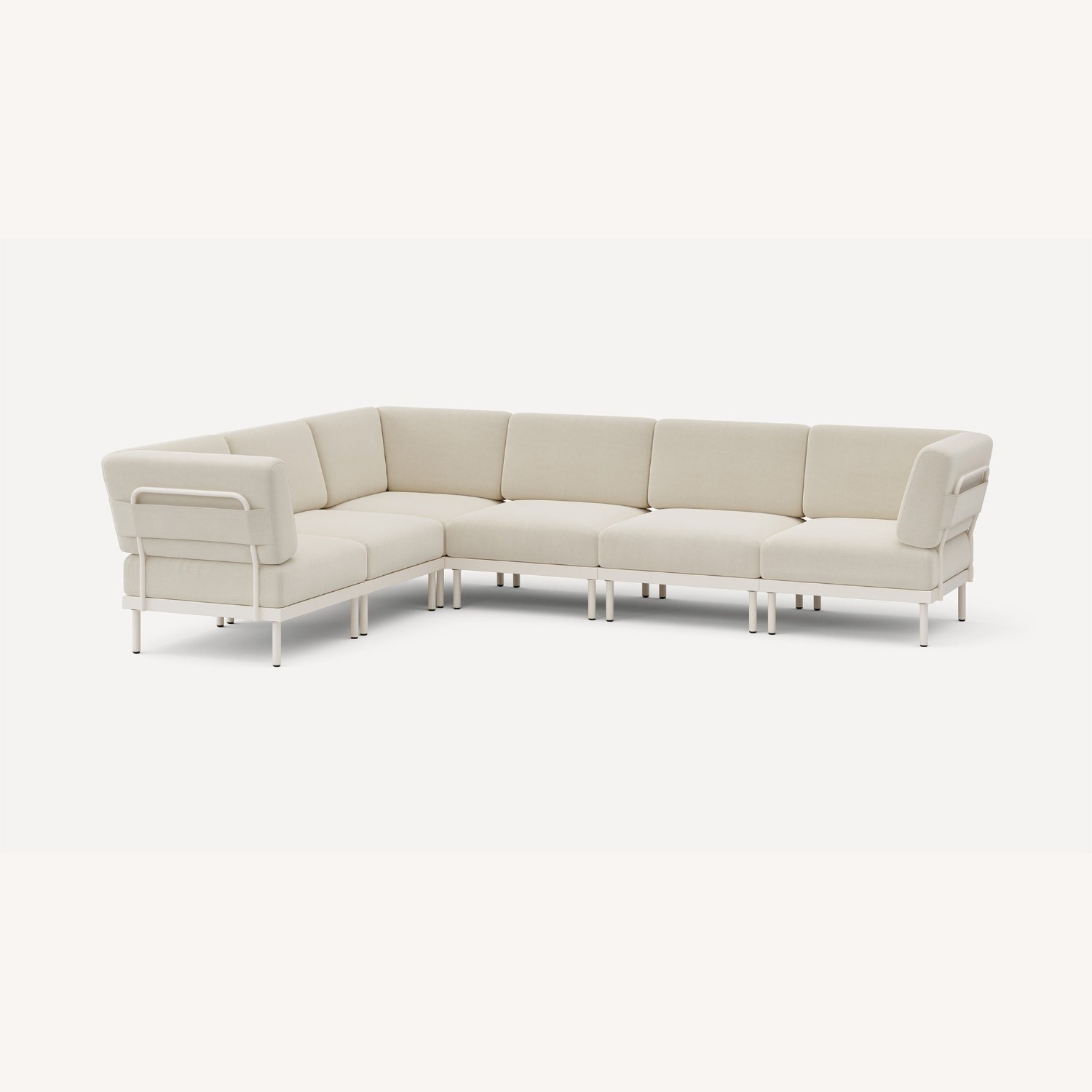 Burrow Relay White Patio Furniture - image-1